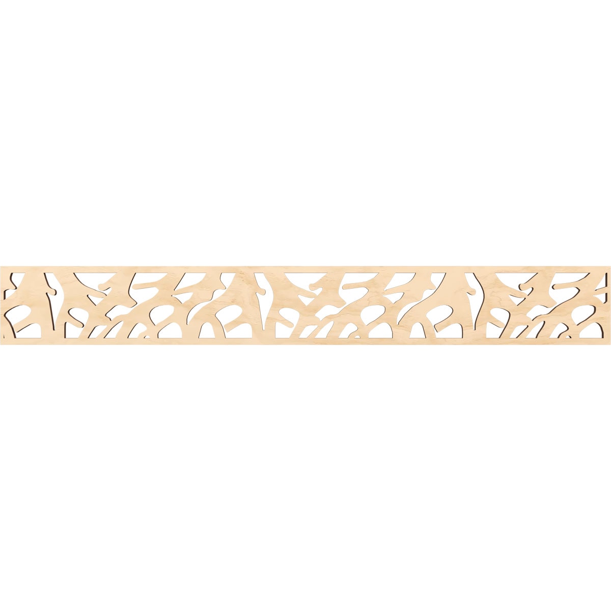 Ekena Millwork MLDB06X46MATBI Manton Fretwork Flat Trim 6-in x 3.86-ft Birch Brown Unfinished 2156057 Pierced Wall Panel Moulding