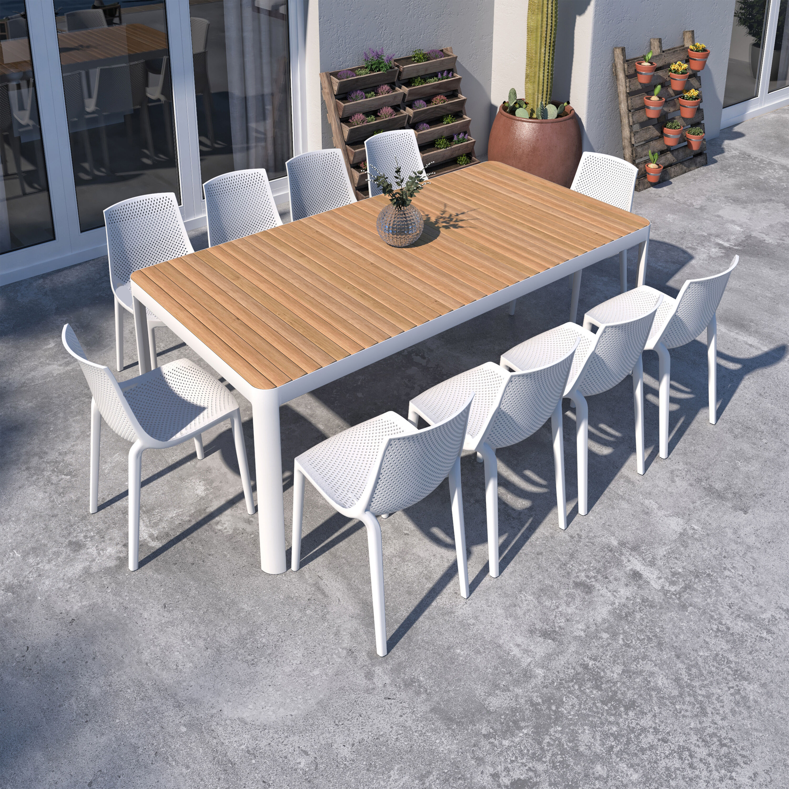 Amazonia PORTALS 10VALSIDEWHT Patio-Dining-Sets - View #2