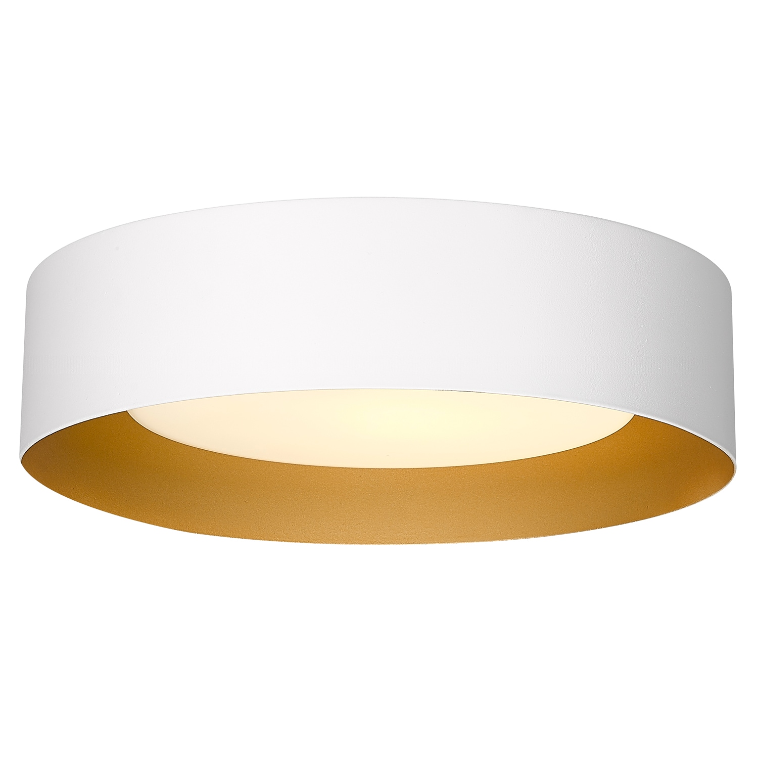 LTMATE LSC3336-290-WH LED JAZAVA 11.4-in Matte White Integrated LED Flush Mount Light
