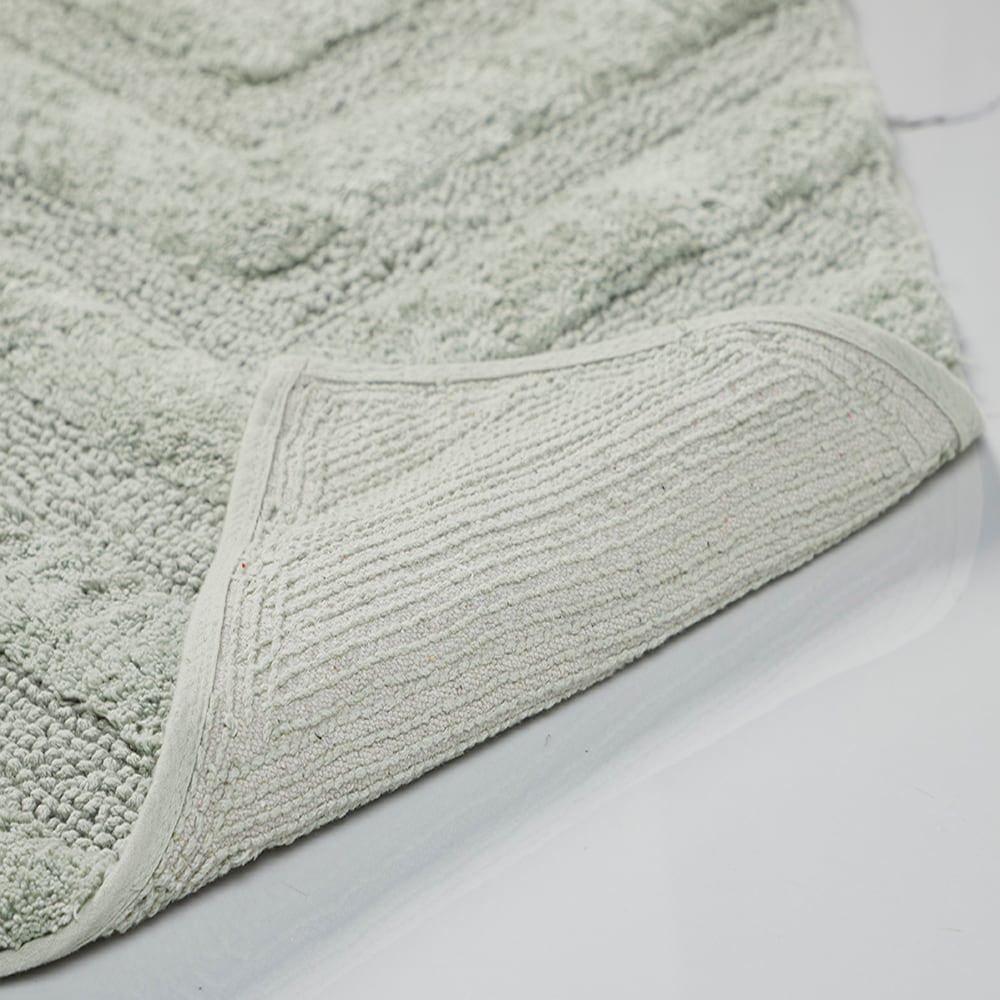 Hugo Sage Cotton 2-Piece Tufted Bath Rug Set with Non-Slip Backing