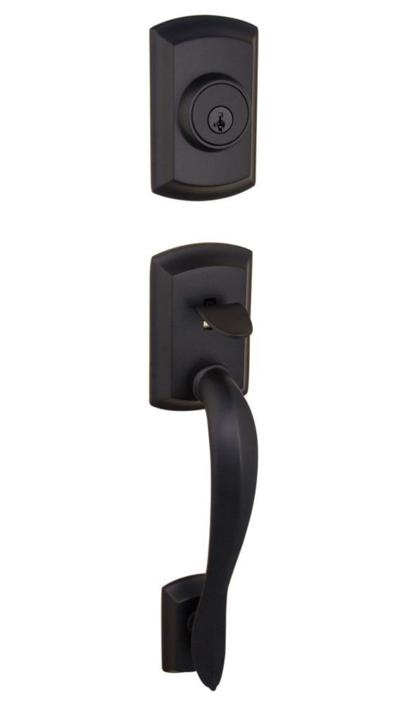 Kwikset Signature Series Iron Black Single-Cylinder Deadbolt Entry Door Exterior Handle Smartkey 800AVHLIP-514S.STRKP Sansujyuku sansujyuku.com