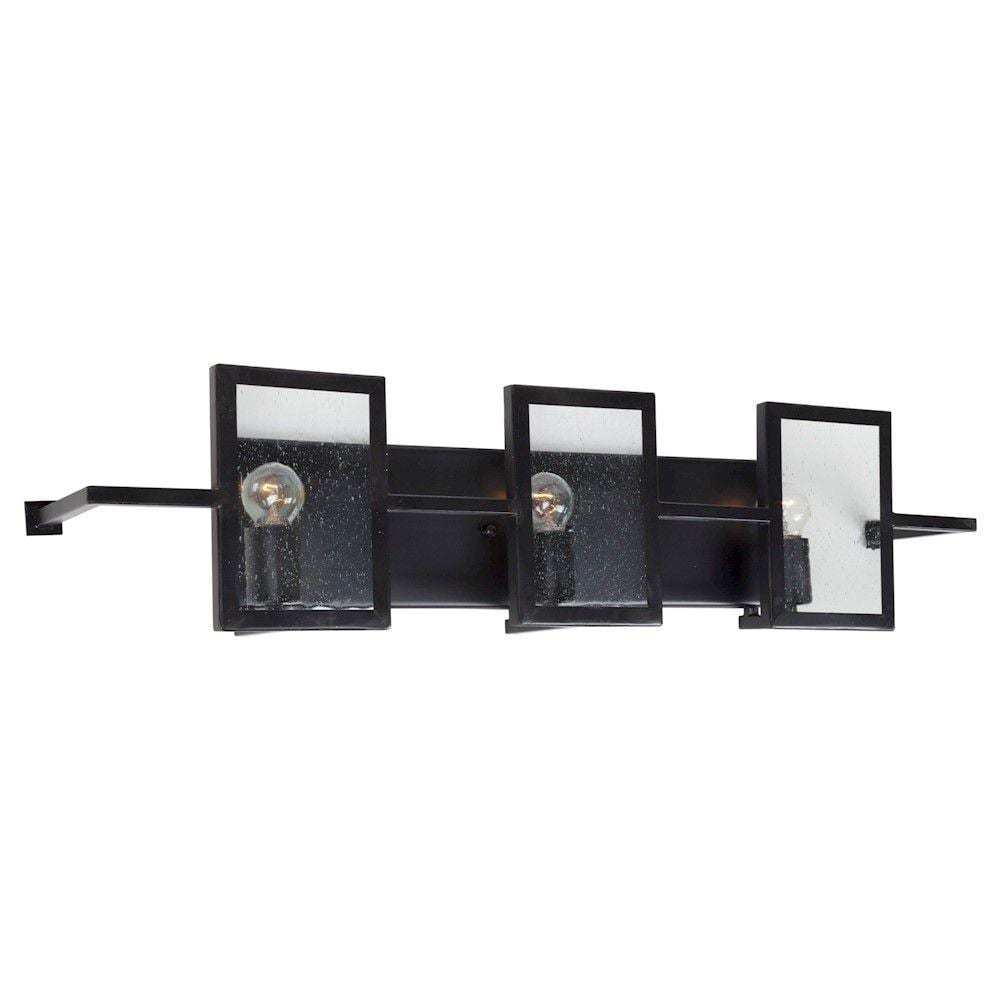  LW-FT510801 30.5-in 3-Light Black Transitional Vanity Light Bar