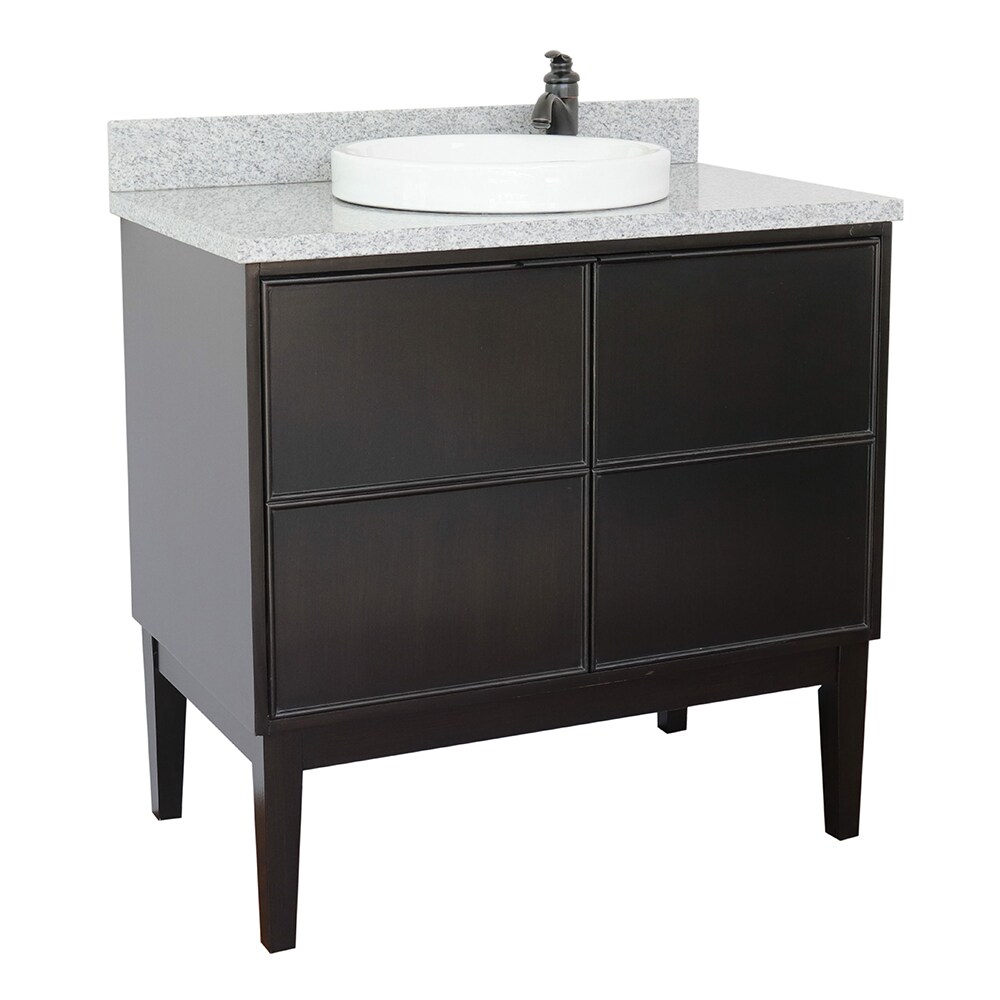 Bellaterra Home LV0503-CP Single Vanity- Cab only 36-in Cappuccino