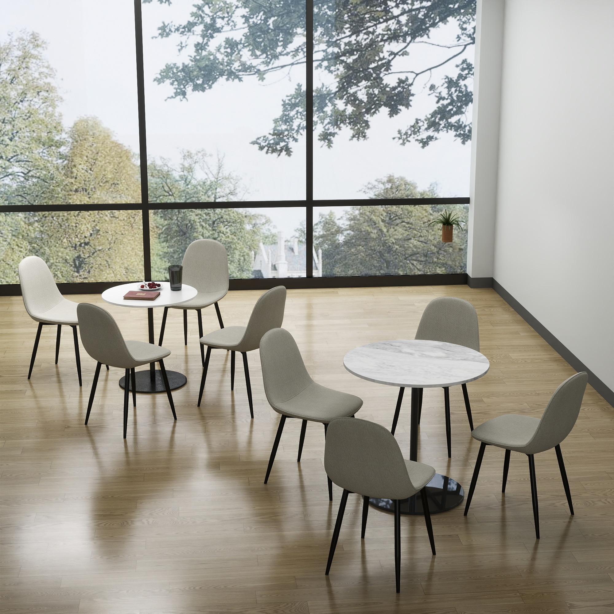 Homy Casa CHARLTON BEIGE Dining-Chairs - View #4