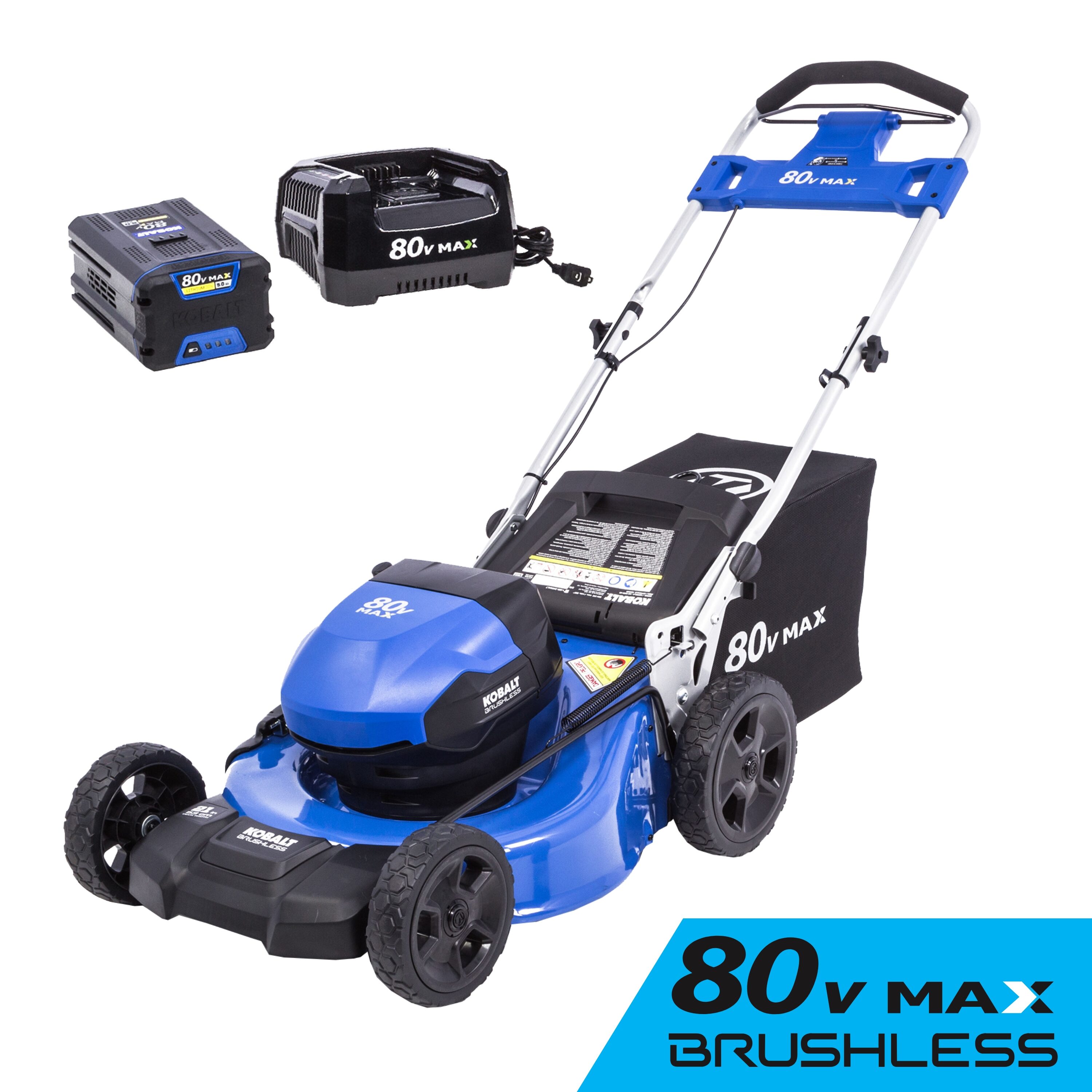 Kobalt 80-volt 21-in Cordless Push Lawn Mower 5 Ah (1-Battery and Charger  Included) at