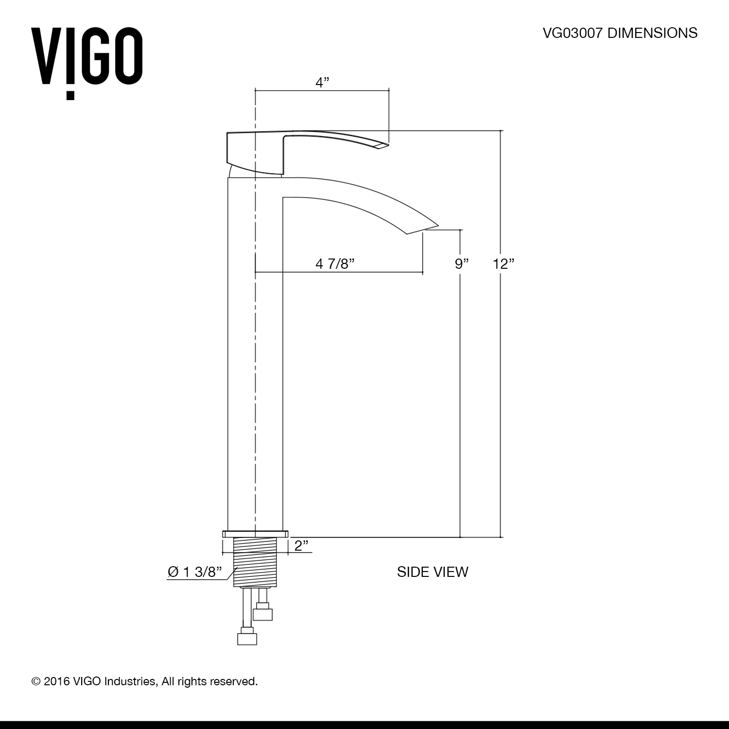 VIGO VGT1210 Bath-Sink - View #15