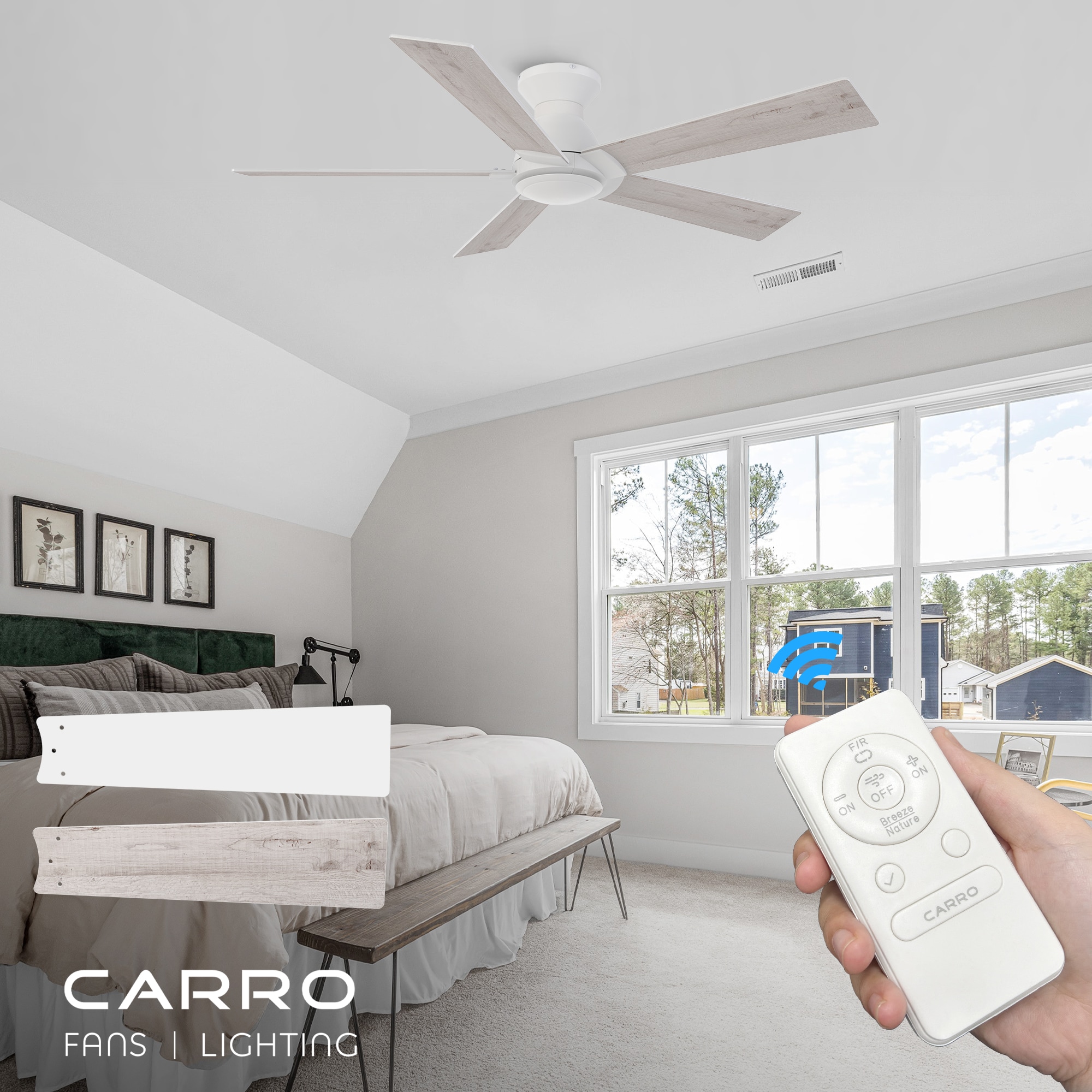 CARRO USA LCFR525J1-N10-WP-FM Ceiling-Fans - View #2