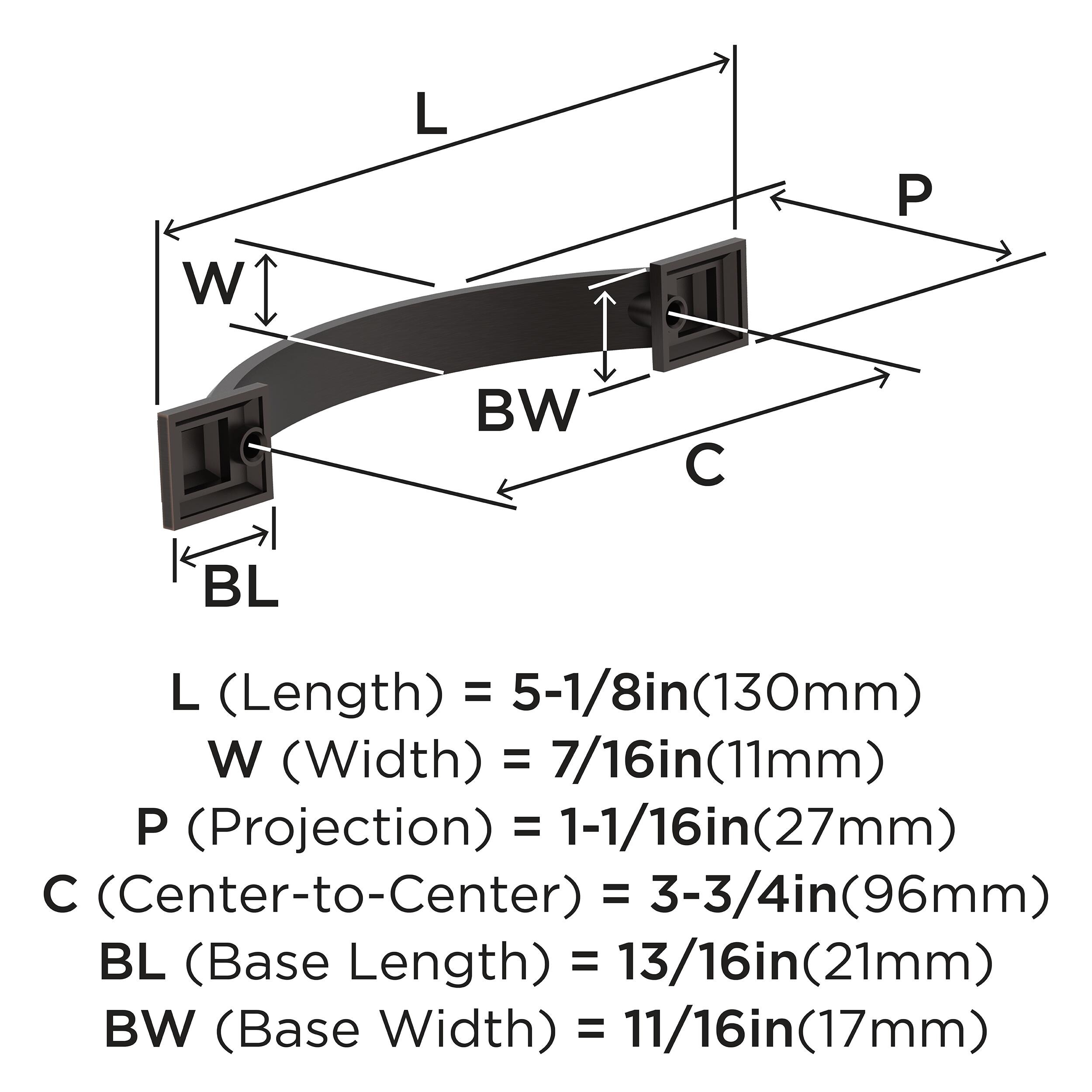 Amerock 10VMP37041ORB Cabinet-Pulls - View #4