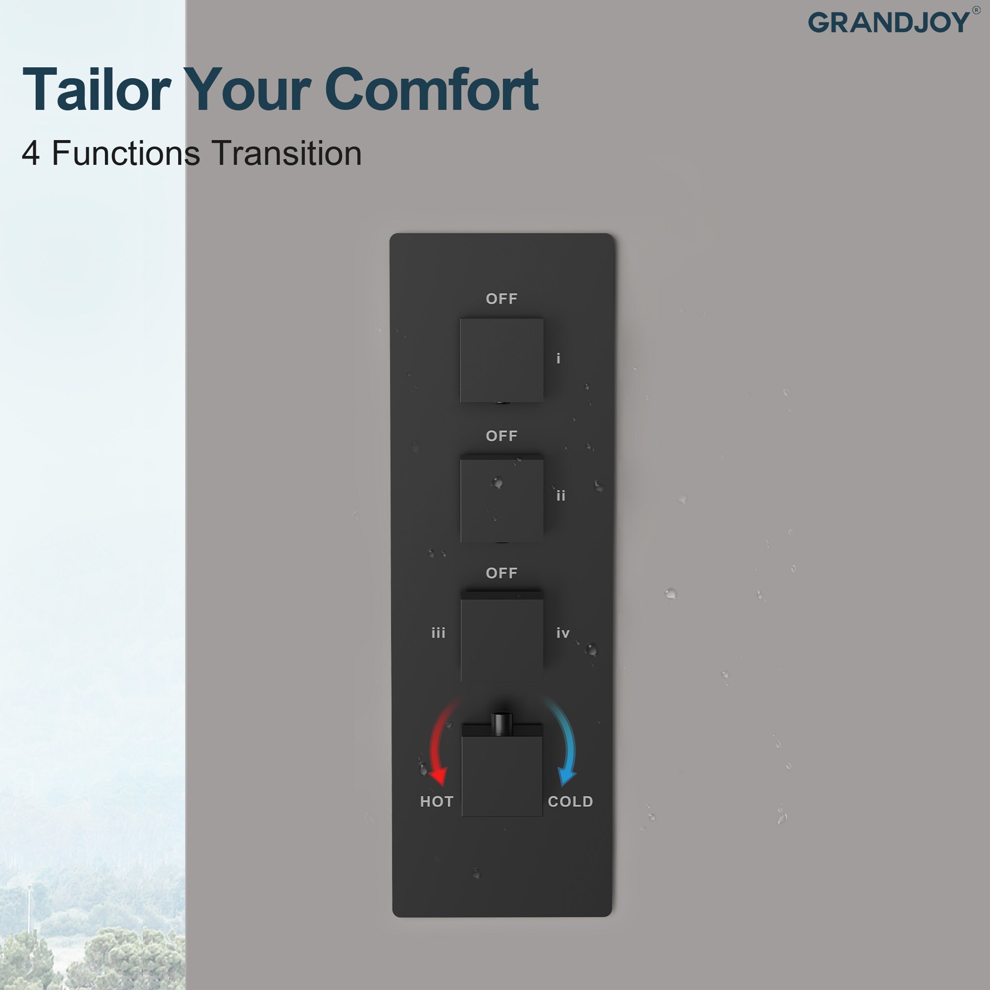 GRANDJOY SGF10GJ-81BL Tub-Shower-Faucets - View #8