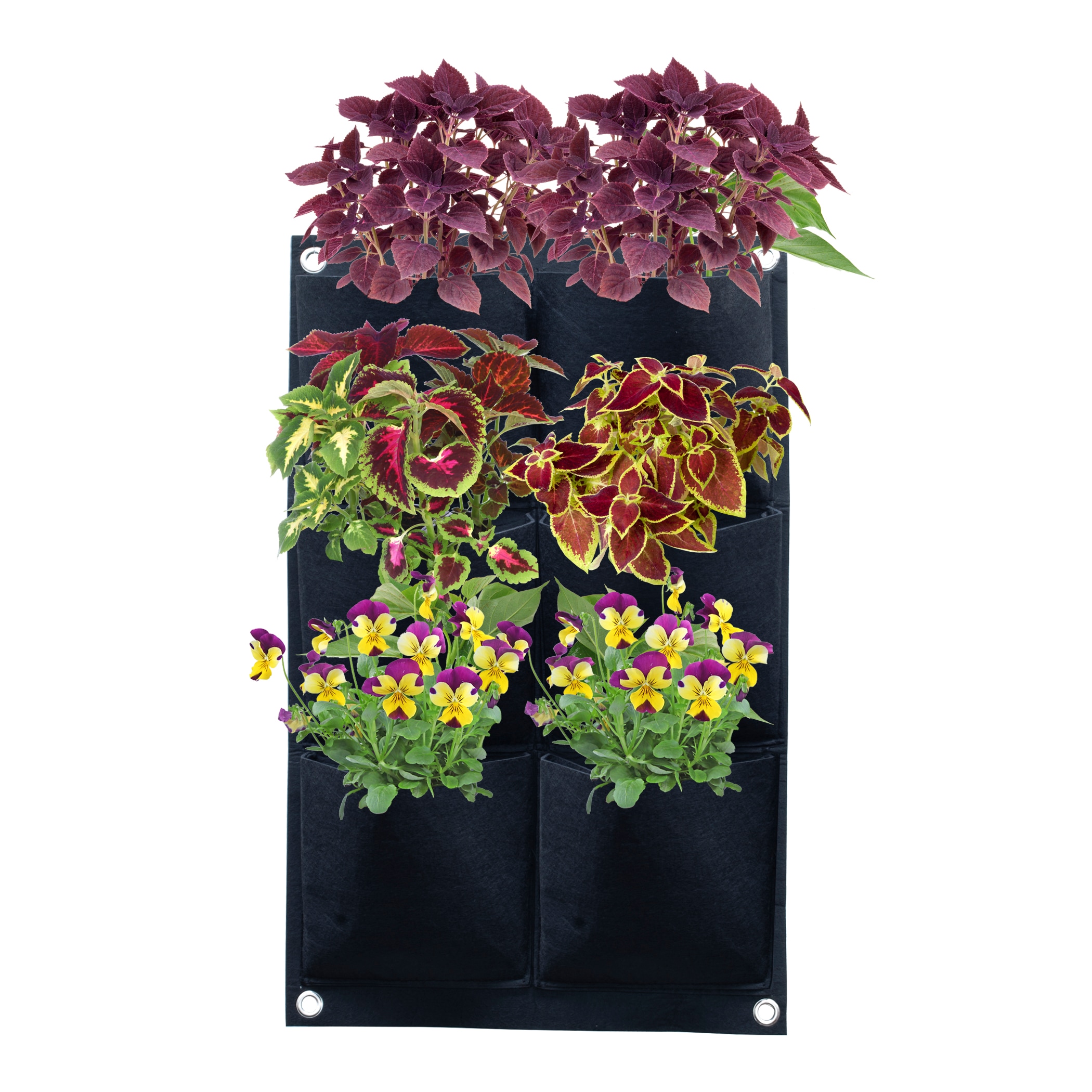 Darware Boho Mini Grow Bags (Set of 4, Boho design); 1.5 Quart Small Fabric Planter Pots for Outdoor/Indoor Use