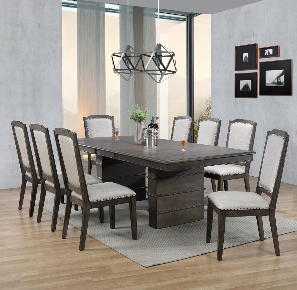 Sunset Trading Cali Gray and Brown Contemporary/Modern Dining Room Set ...