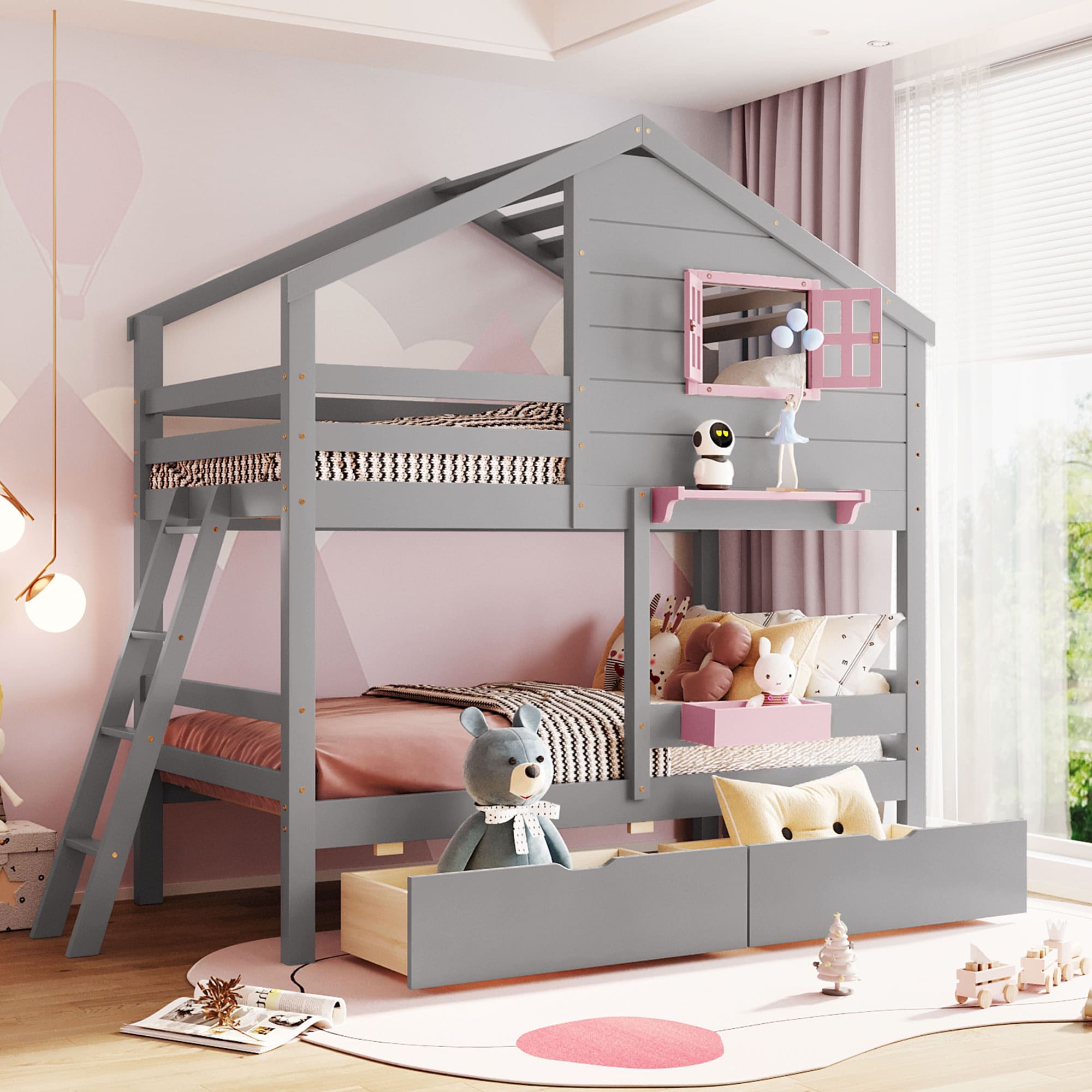 Qualler FSUBLK068E Bunk-Beds - View #7