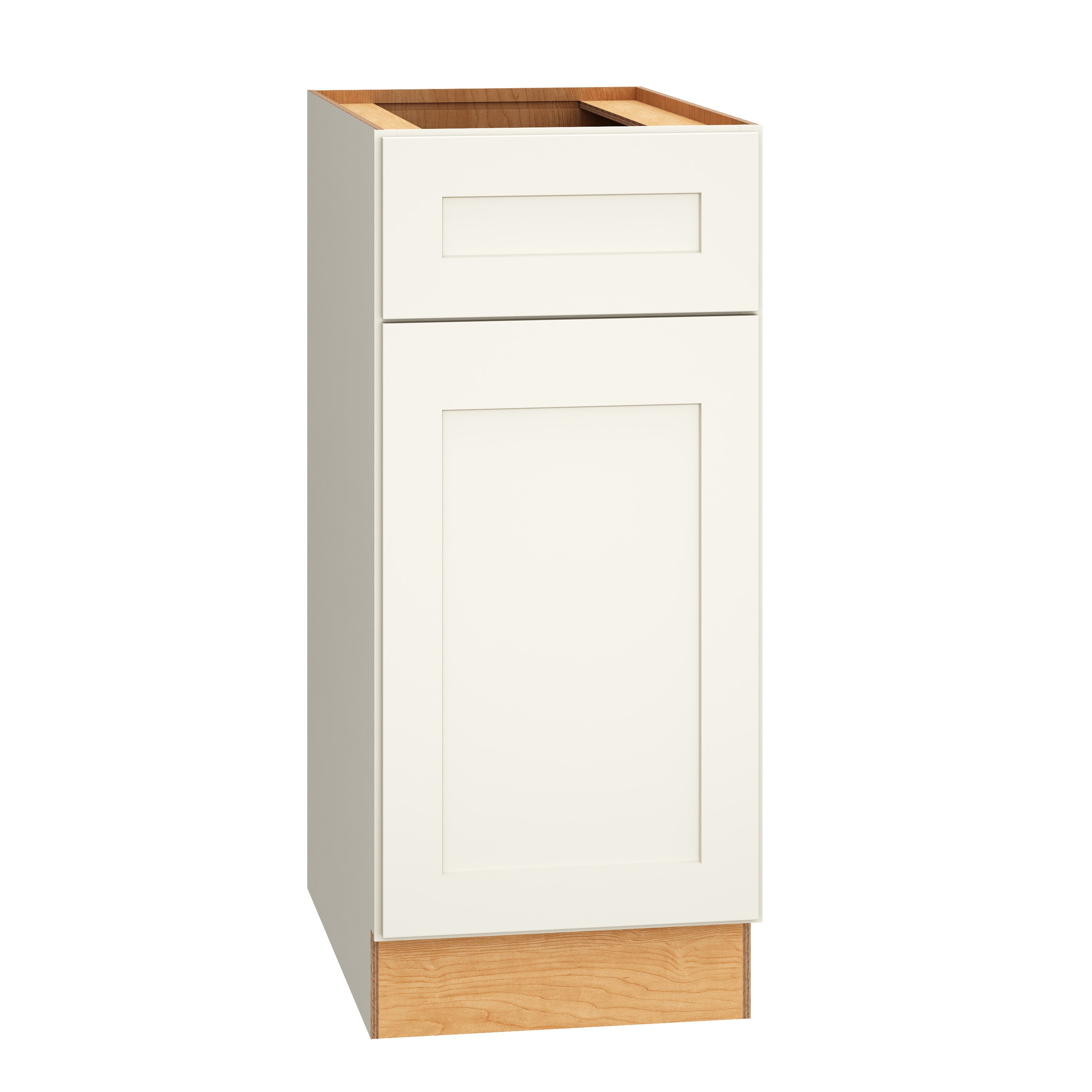 RELIABILT 332 B15R Pinnacle 15-in W x 34.5-in H x 24-in D White Base Fully assembled Plywood Cabinet (Recessed Panel Slab)