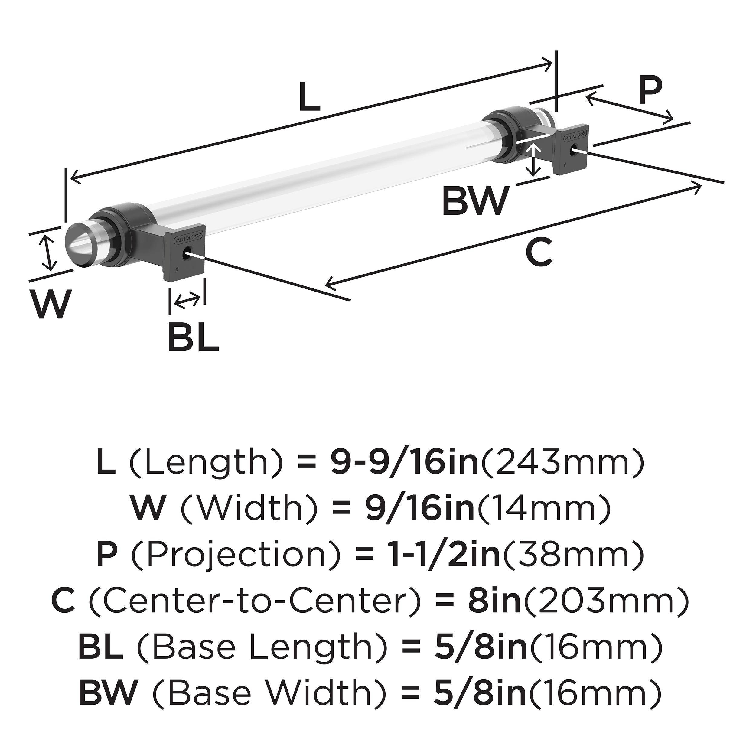 Amerock BP36661CBBR Cabinet-Pulls - View #5