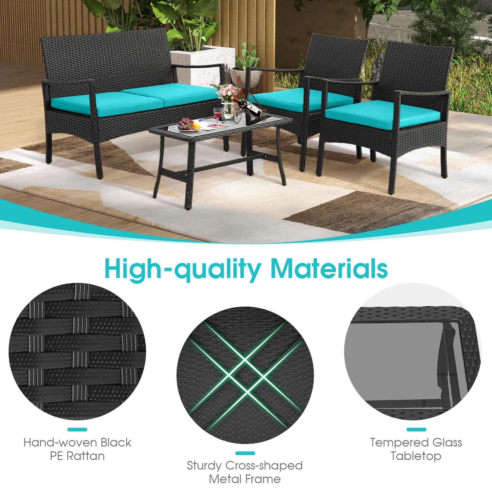 Slickblue D-CO-UT45907WH Patio-Conversation-Sets - View #7