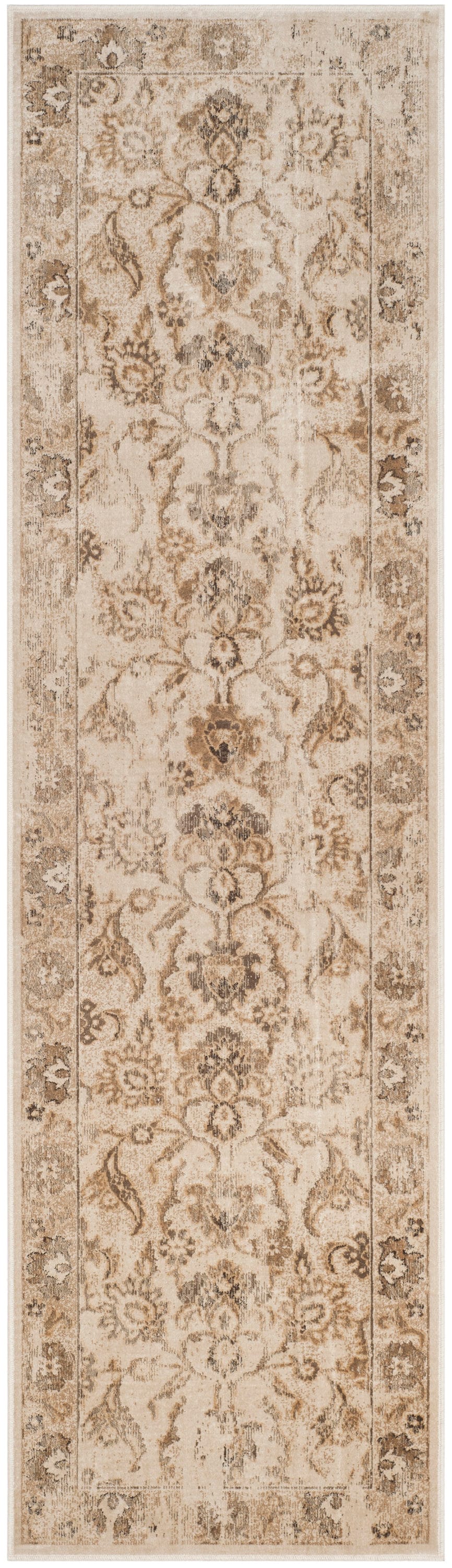 Safavieh VTG115-3440-28 Vintage Bruge 2 x 8 (ft) Loomed Synthetic Stone Rectangular Indoor Distressed/Overdyed Vintage Runner rug