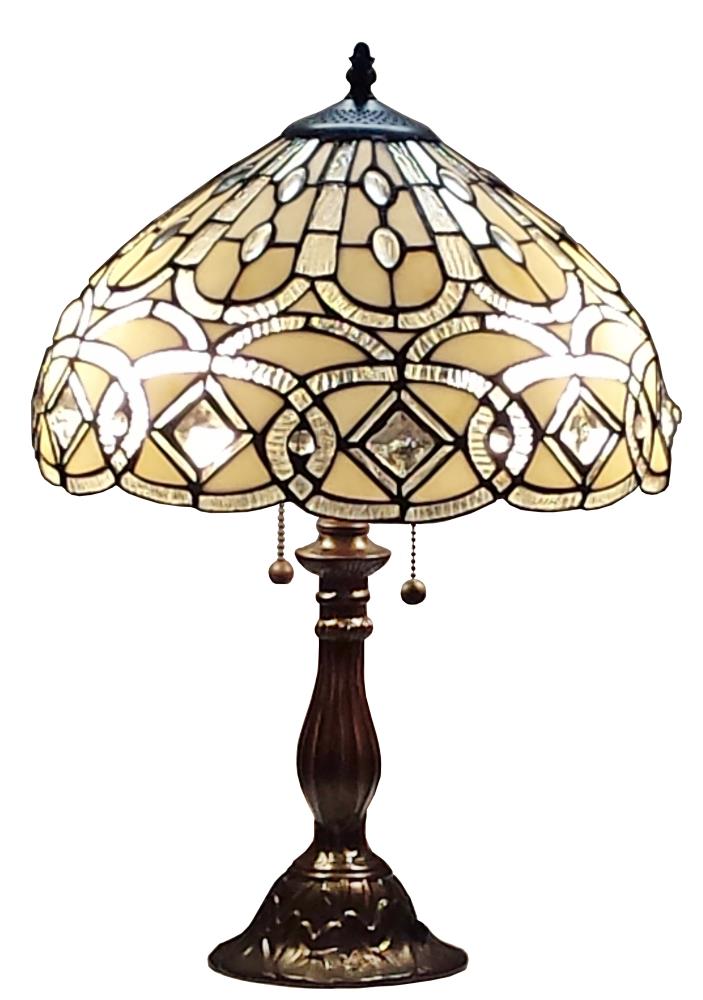 Amora Lighting AM021TL14 24.5-in Multi Table Lamp with Glass Shade