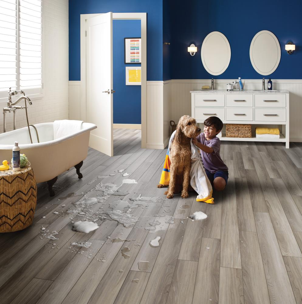 White LVT Vinyl Click Plank Flooring - 4.2mm Thick - Water Resistance - 25  Years Warranty