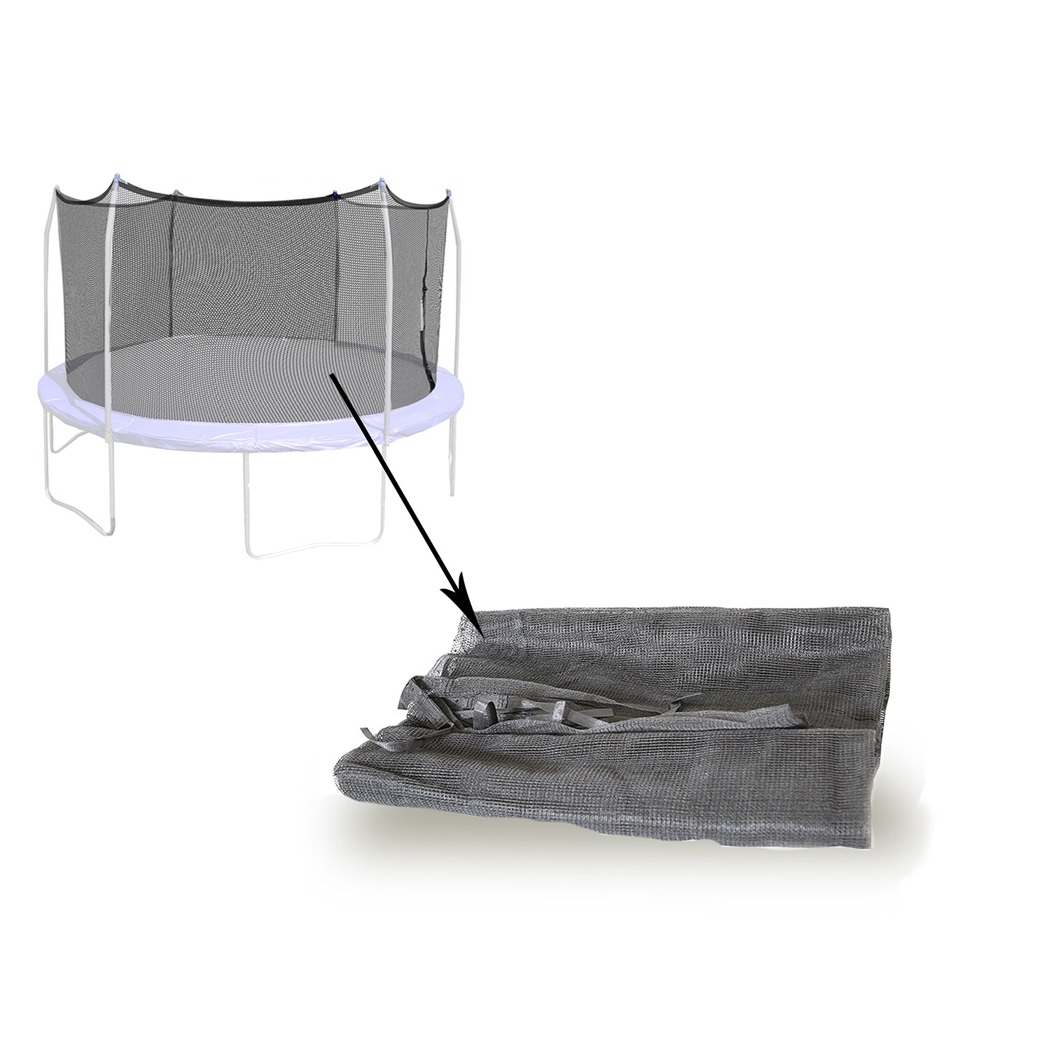 Skywalker Trampoline Parts 15-ft Round Kids in Black