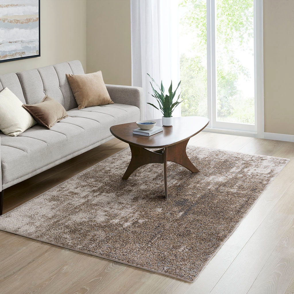 LOVMOR SF-H-B03597967 Machine Woven Super Soft Plush Rug High Traffic Easy Clean Transparent Latex Back