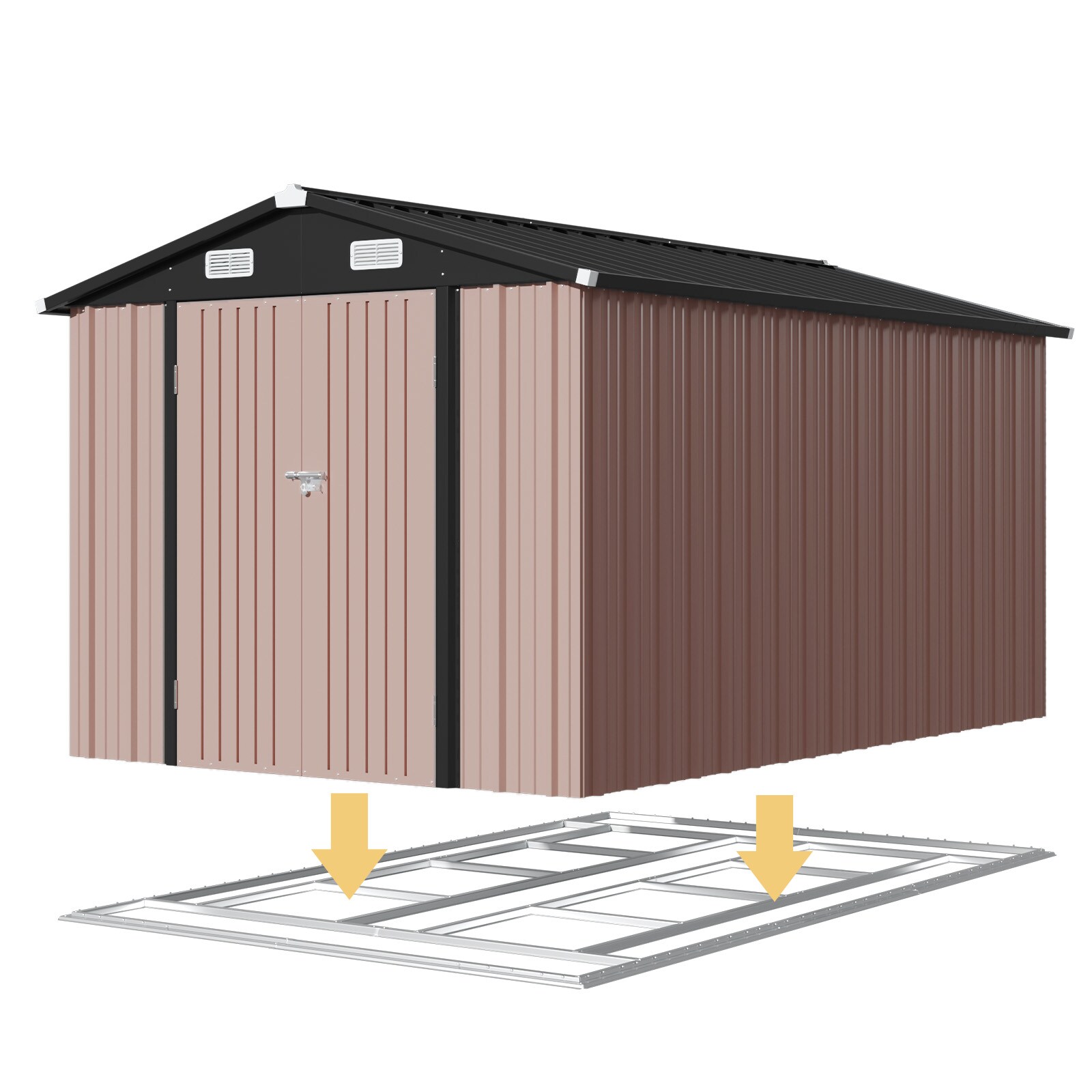 AOXUN AX-42837R Metal-Storage-Buildings-Sheds - View #7