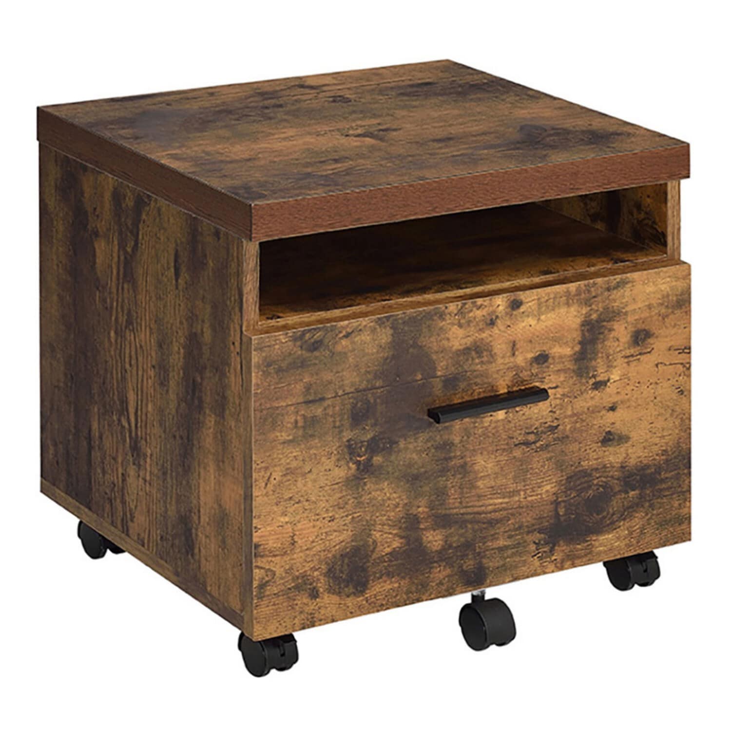 Miki Shinly MAX-9144-01MI Brown 16.5-in File Cabinet