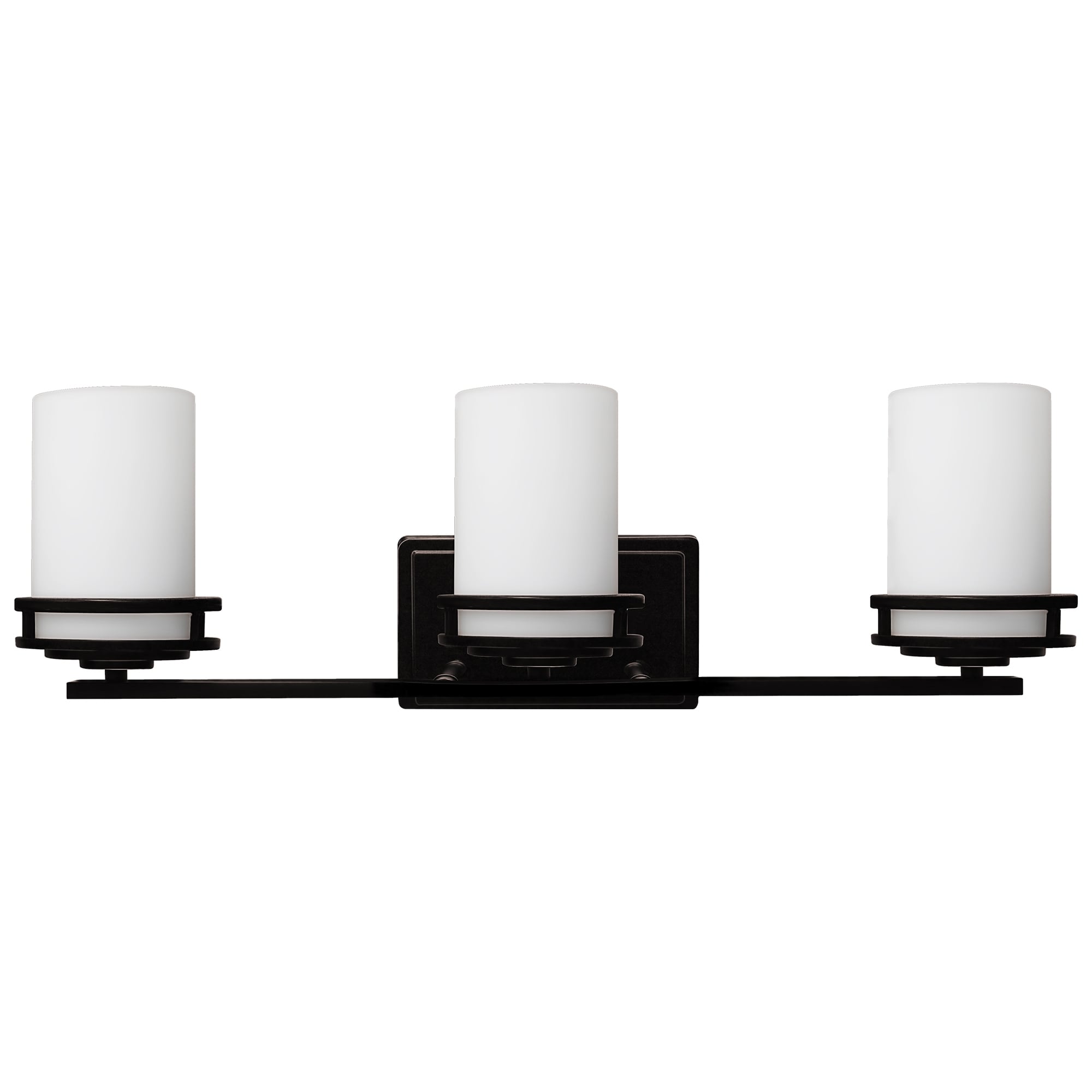 Lucere VT772400-ORB Black Vanity Light 24-in 3 -Light Matte White Modern/contemporary Vanity light