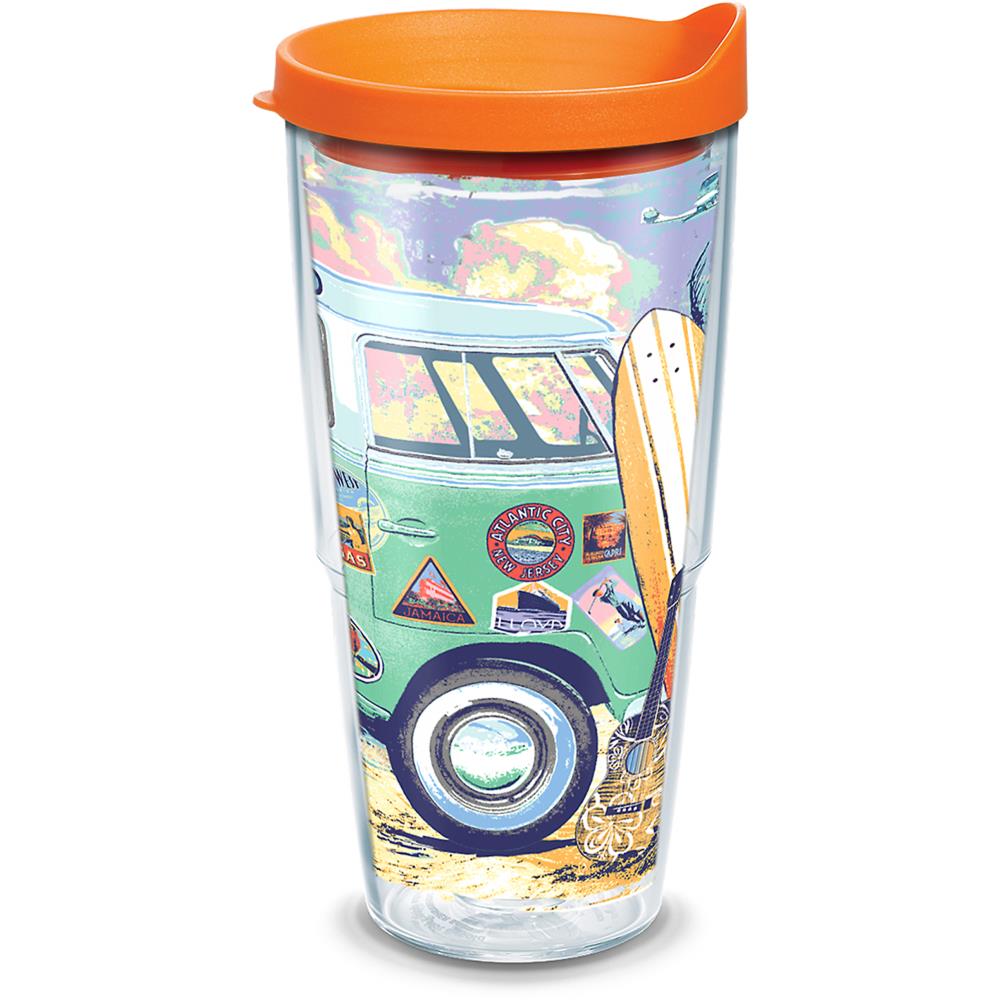 GCP Products Margaritaville-Kissed By Sun Insulated Tumbler With Wrap And  Lid, 24 Oz Water Bottle 