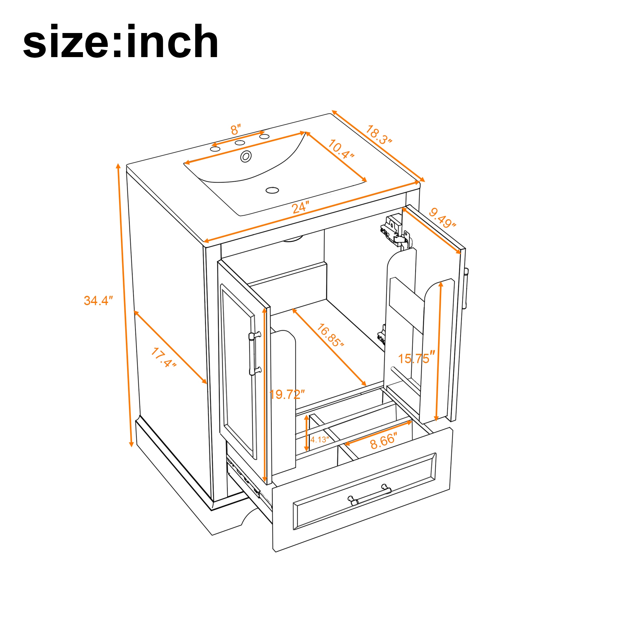 GDFStudio 343685 Bath-Vanity-Combo - View #10