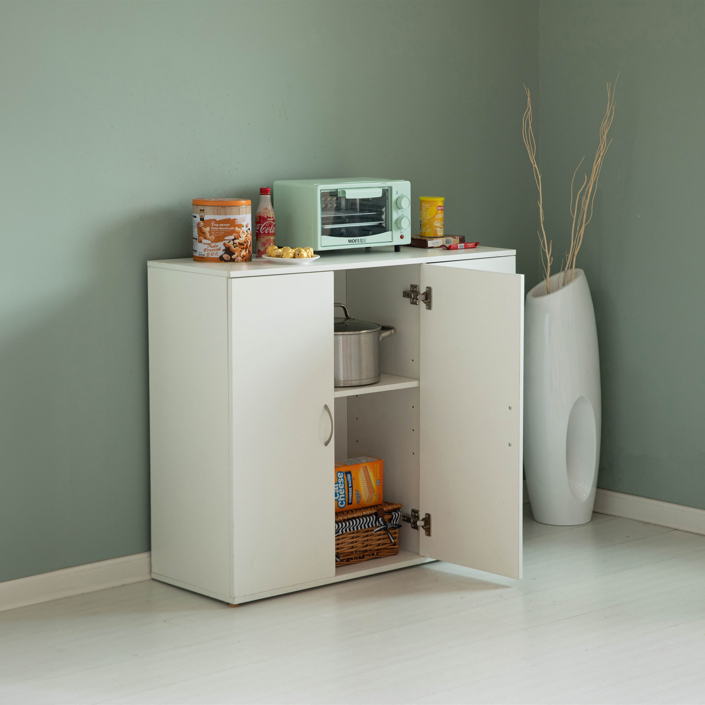 Basicwise QI004695.WT Dining-Kitchen-Storarge - View #5