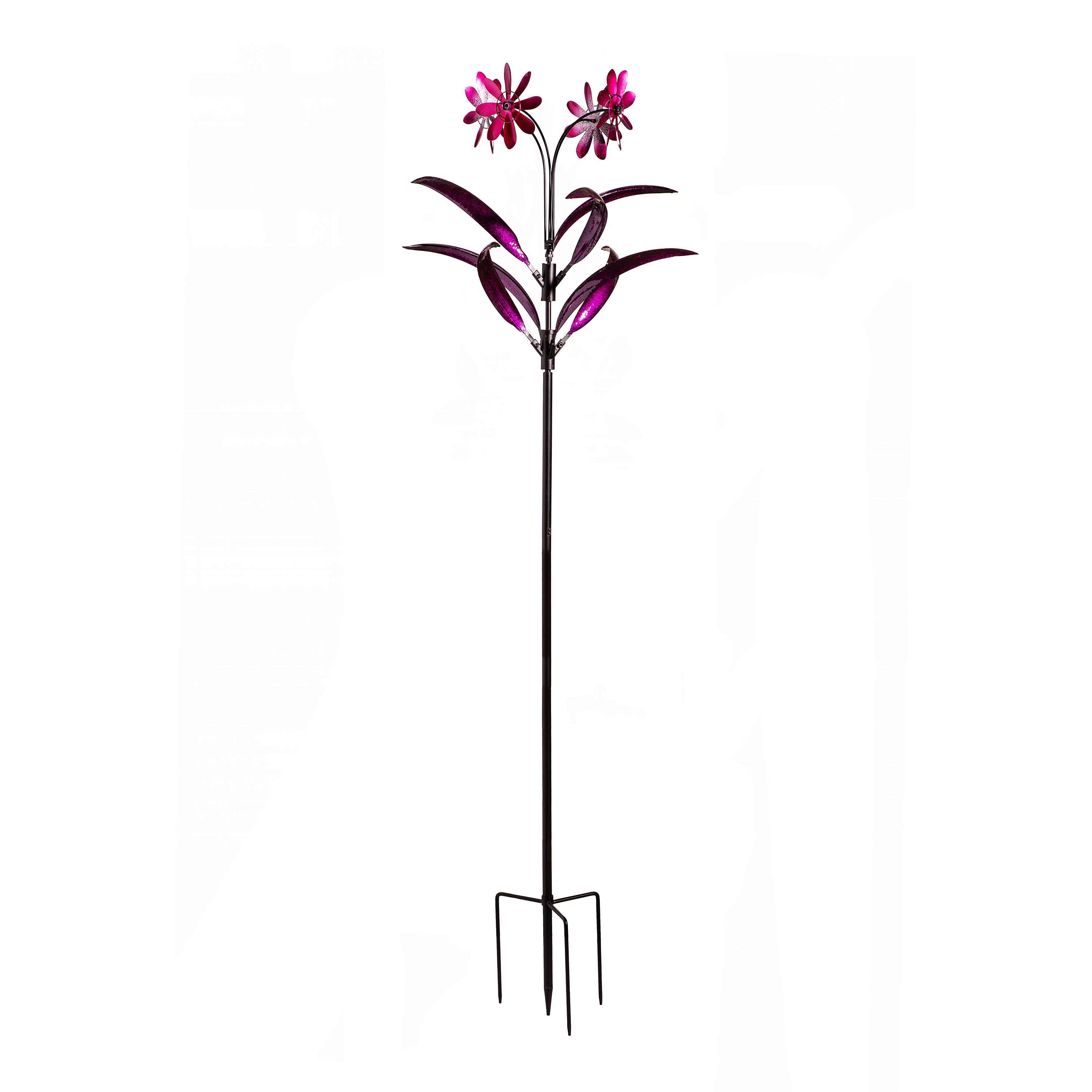 Evergreen Pink Aluminum Wind Spinner #47M5765