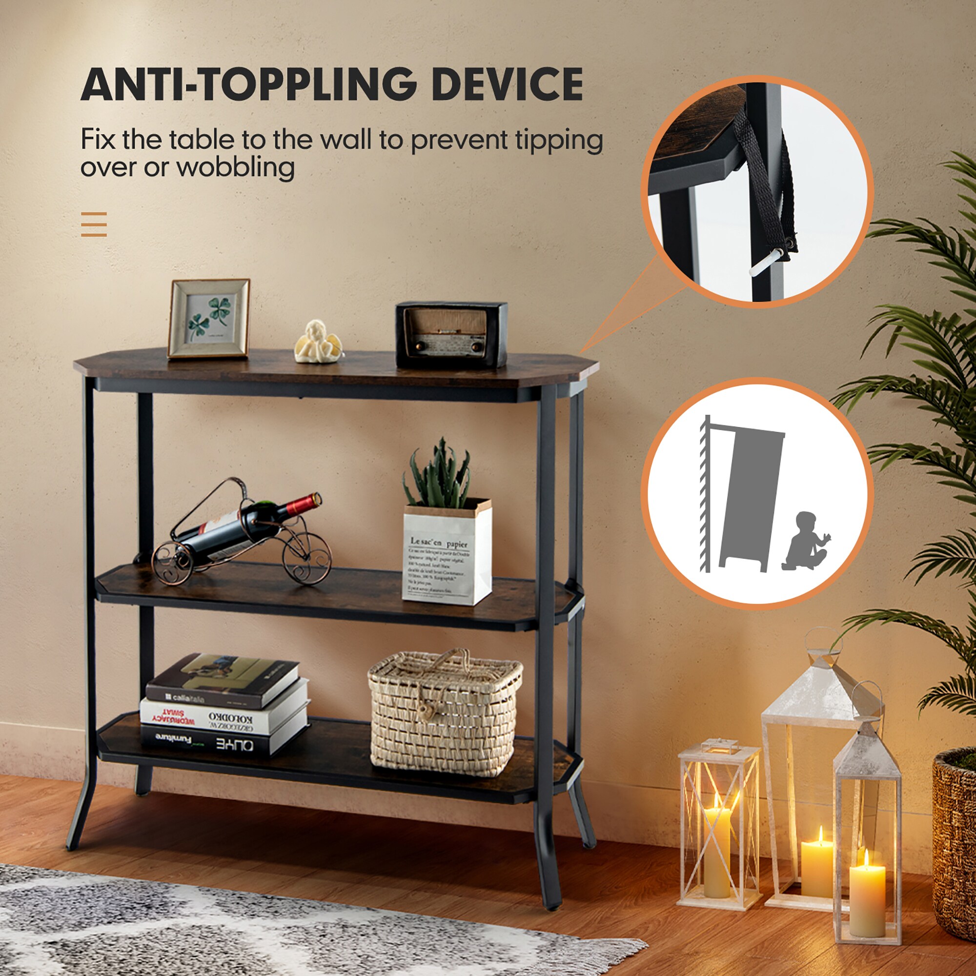 Costway SXL00114 Console-Sofa-Tables - View #5