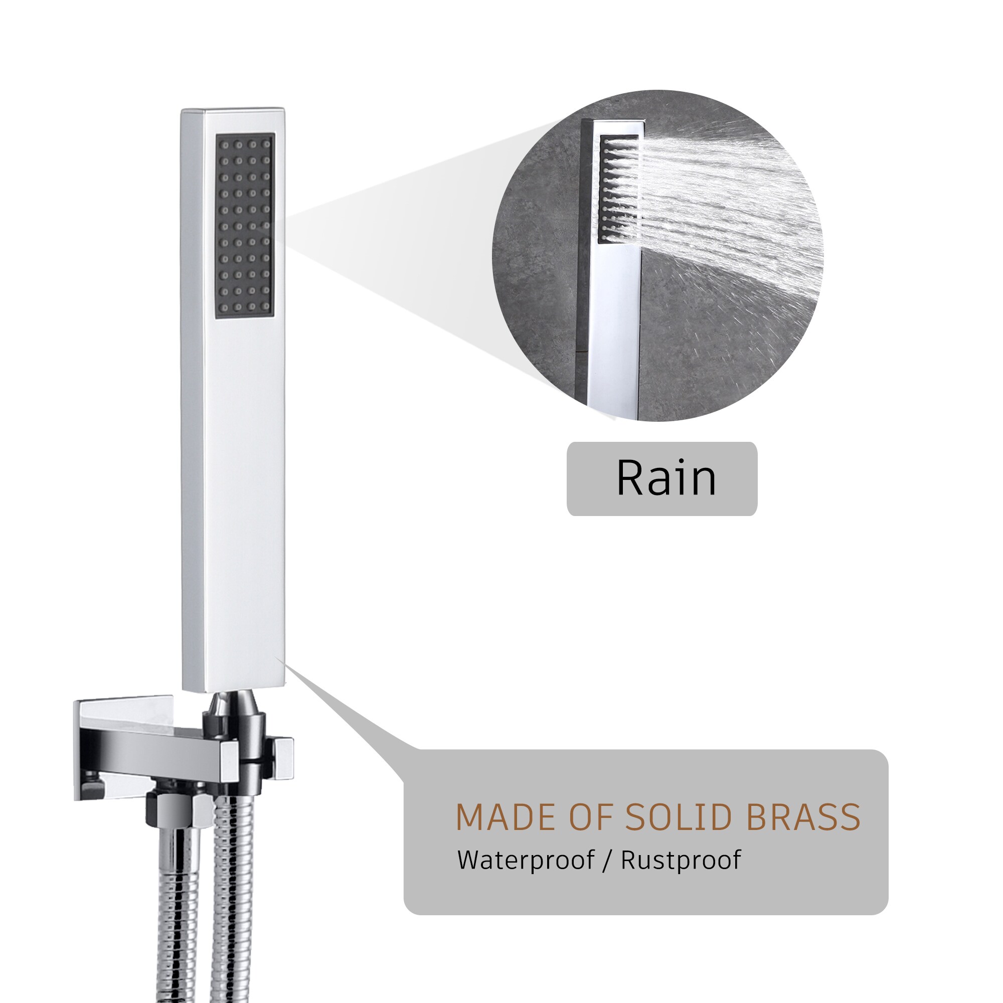 CASAINC M6001-A-12-CP Showerhead-Bar-Panels - View #8