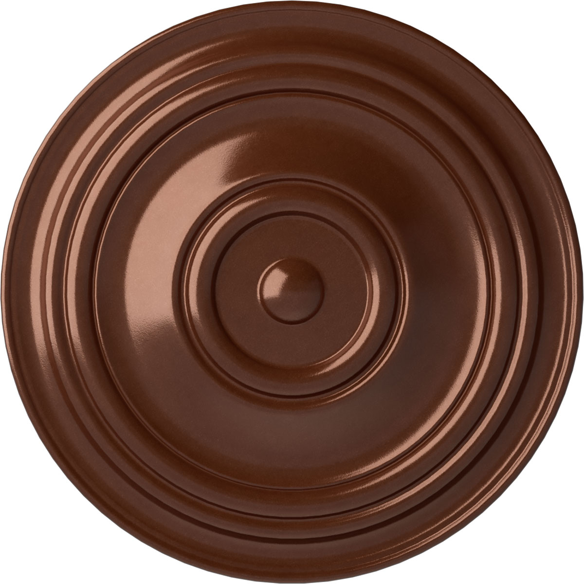 Ekena Millwork CM31TRCPS Traditional 31.5-in W x 31.5-in L Painted Copper Penny Polyurethane Whole Ceiling Medallion