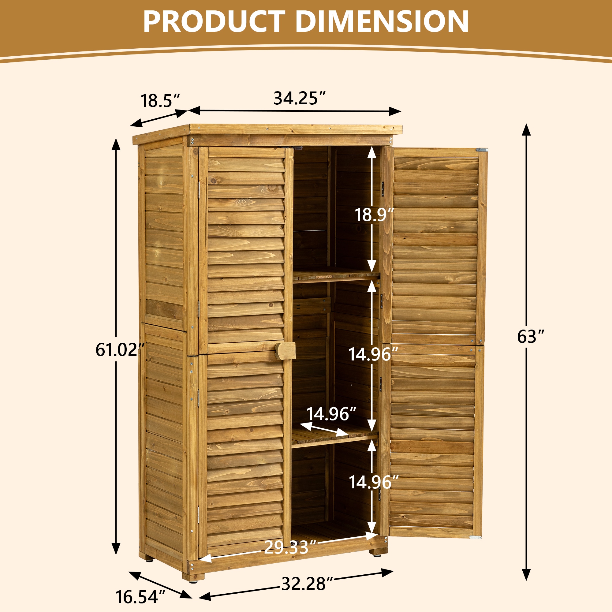 Ayelon CVP233383 Wood-Storage-Buildings - View #3