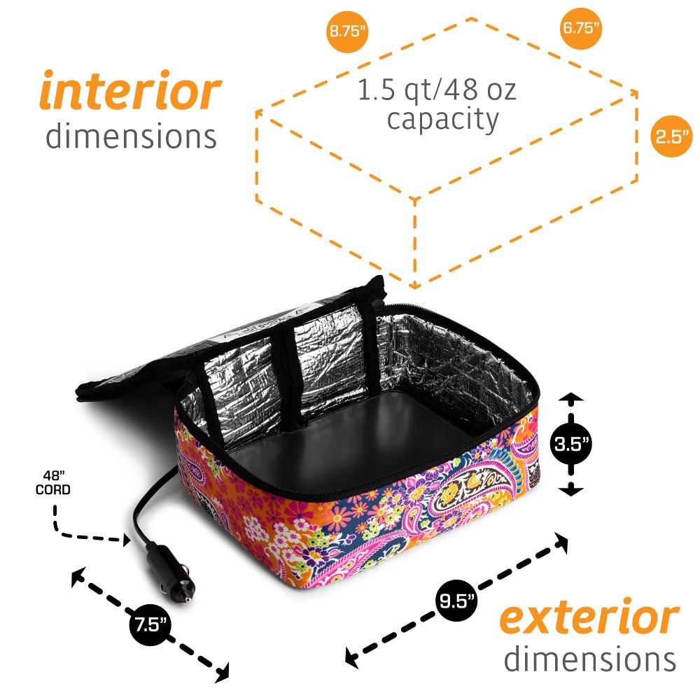 HOTLOGIC 1.5-Quart Paisley Rectangle Slow Cooker in the Slow Cookers  department at