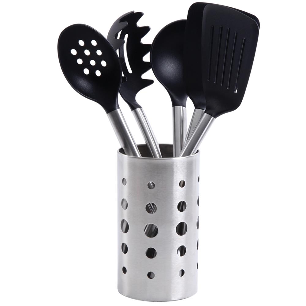 Gibson Shop the Gibson Chef's Better Basics 9-Piece Utensil Set - Black  Kitchen Gadget Set with Round Wire Caddy. Heat Resistant, Dishwasher Safe,  Convenient Storage. in the Kitchen Tools department at