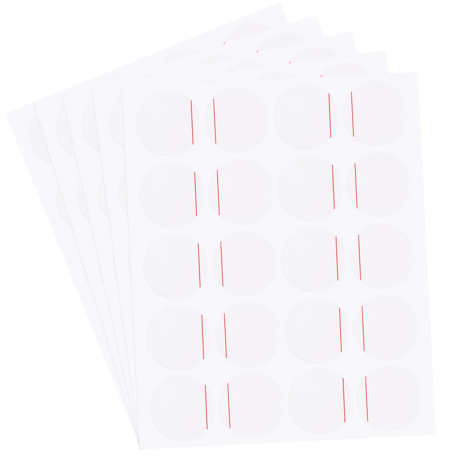 Harfington 100pcs Watch Back Cover Protective Film 22mm Red Line PE Round Watch Back Case Protector Film Stickers for Watch Back Case Protection #S26051300UX4204