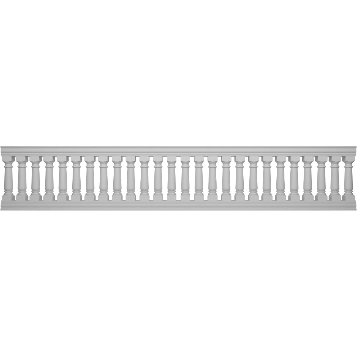 Ekena Millwork BALK38X192WEG FiberThane 16-Feet x 38-Inches Wellington Fiberglass Deck Rail Kit