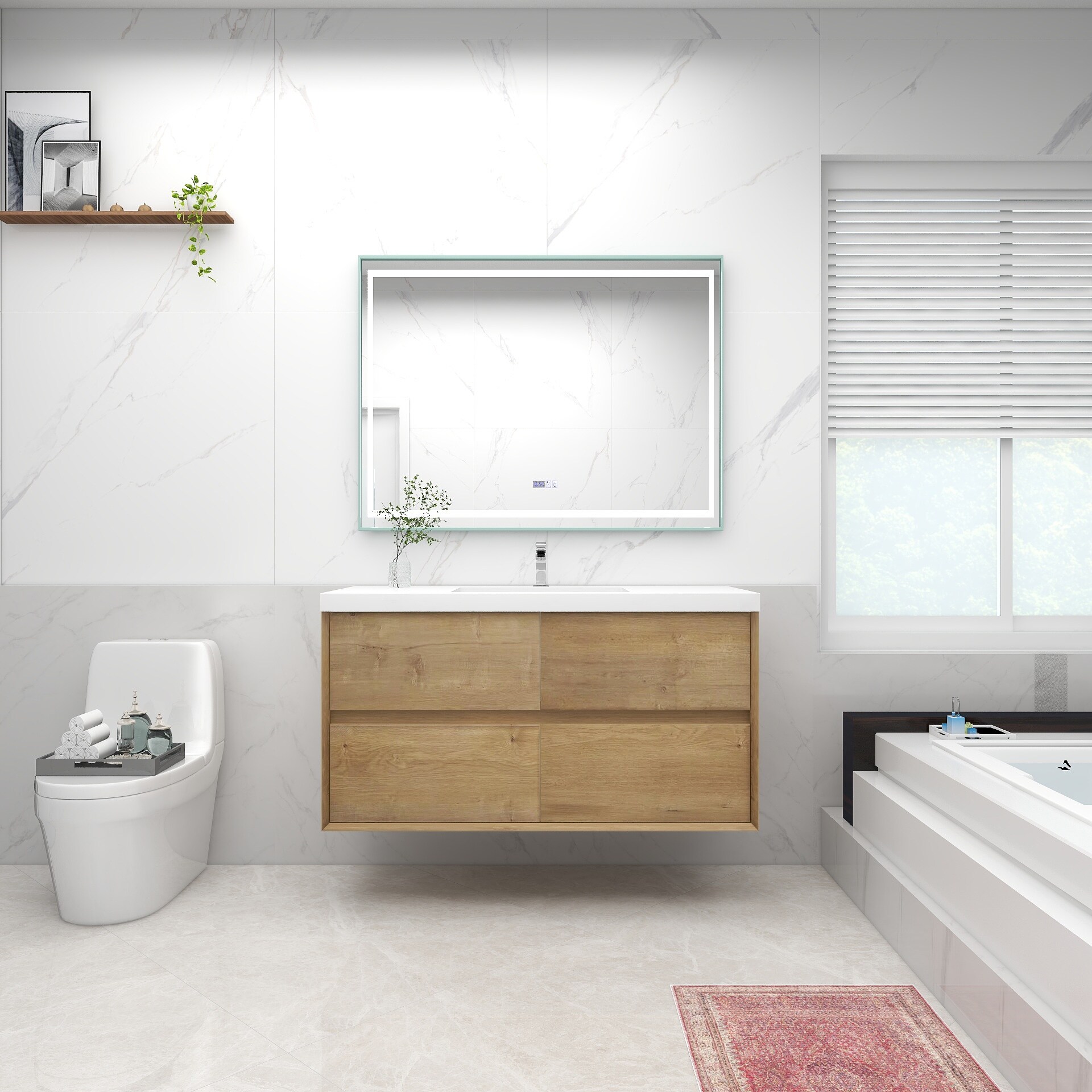 BV Better Vanity SLIM48S-OAK Bath-Vanity-Combo - View #3
