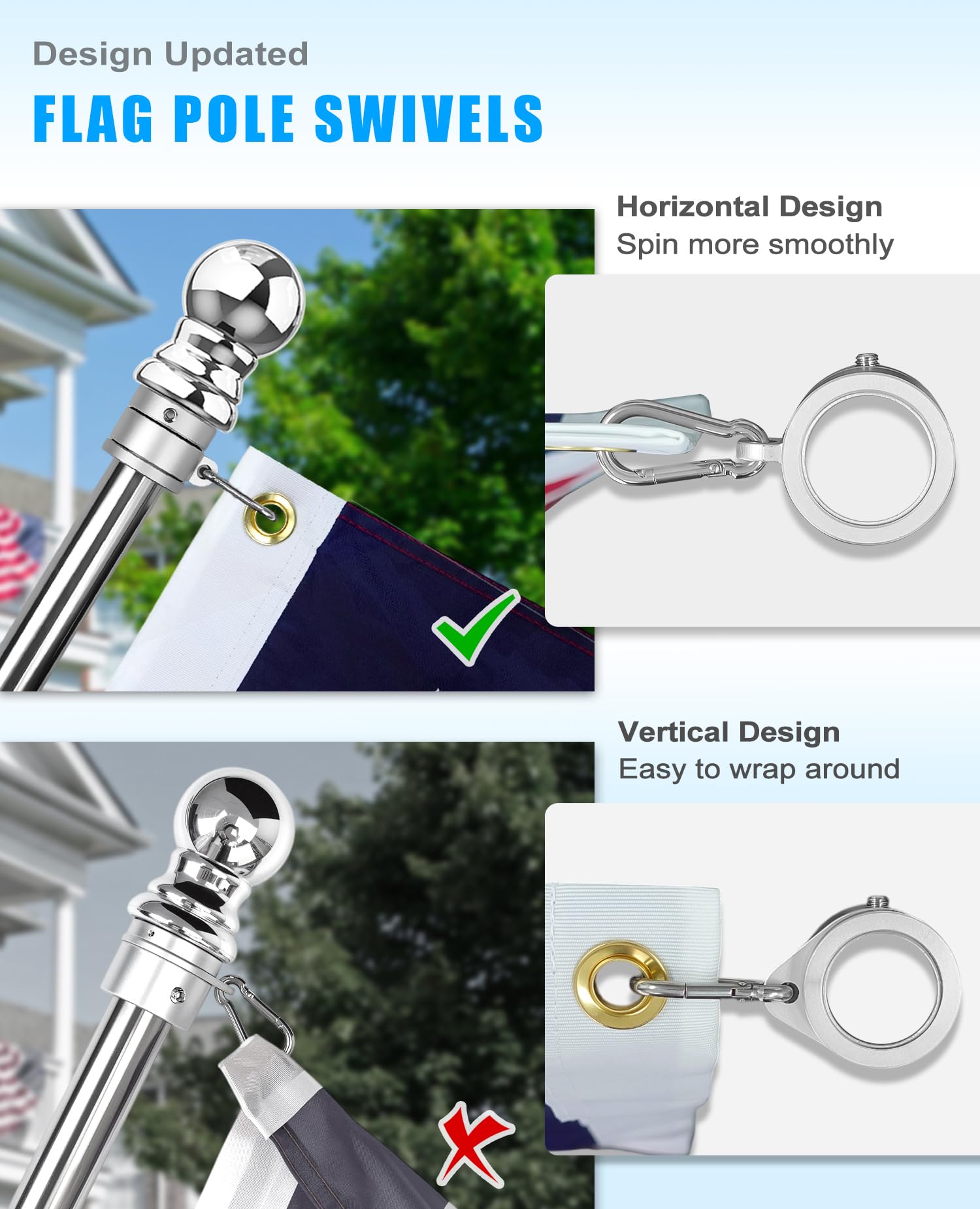 ITOPFOX LIT0804I328 Flag-Pole-Accessories - View #4