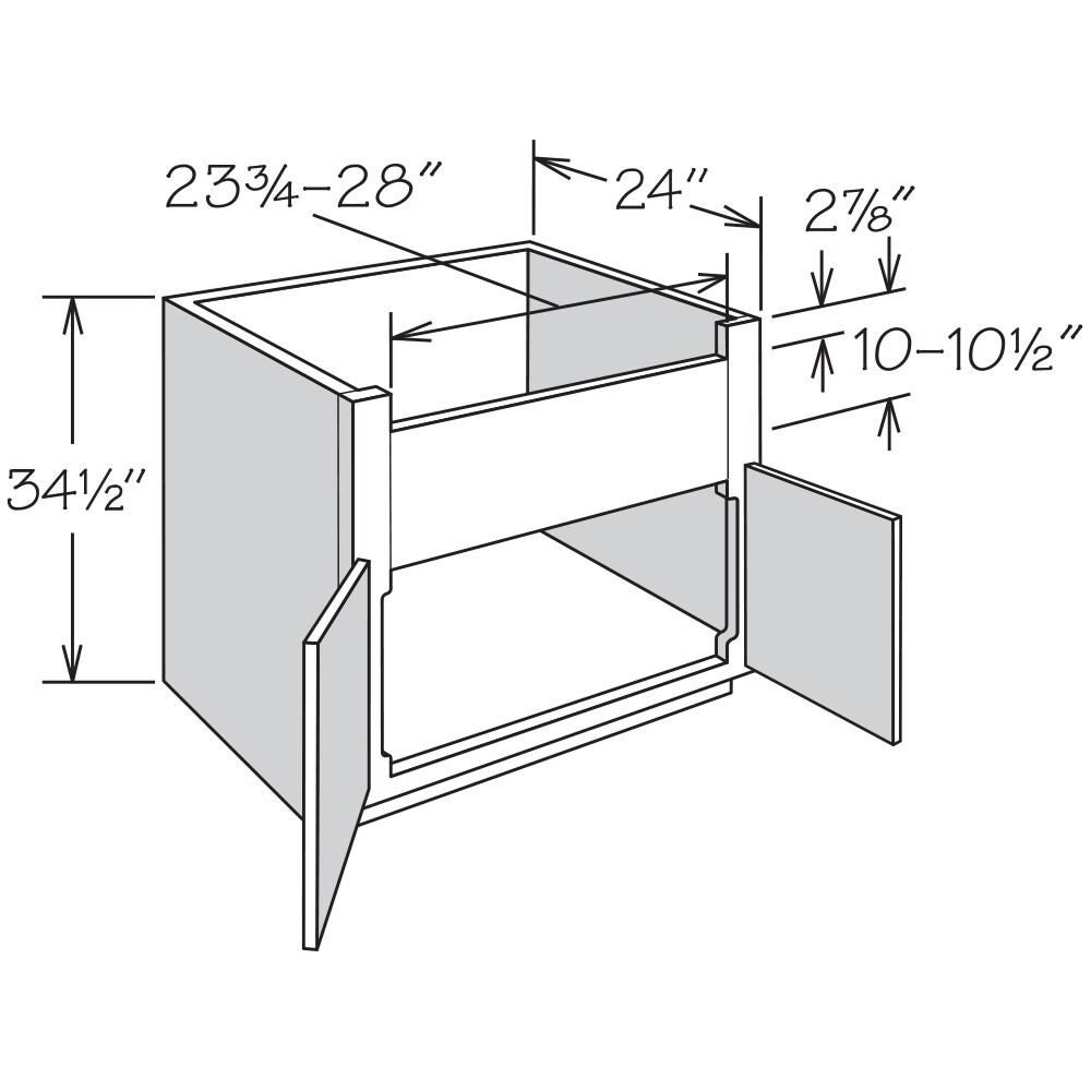 allen + roth Port 36in W x 34.5in H x 24in D Navy Apron Front Sink