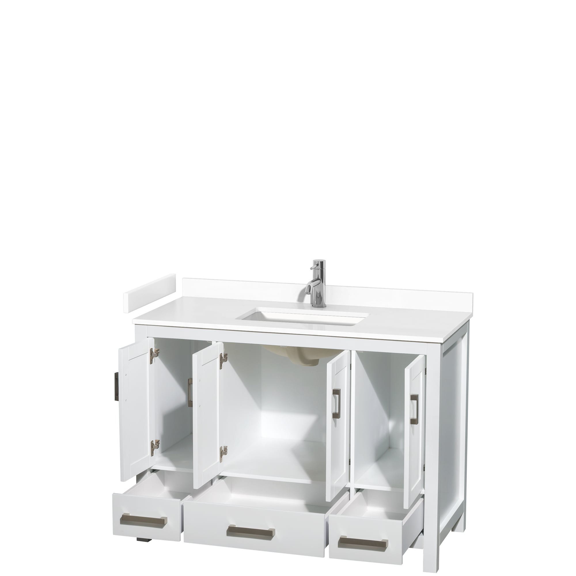 Wyndham Collection WCS141448SWHWCUNSMXX Bath-Vanity-Combo - View #2