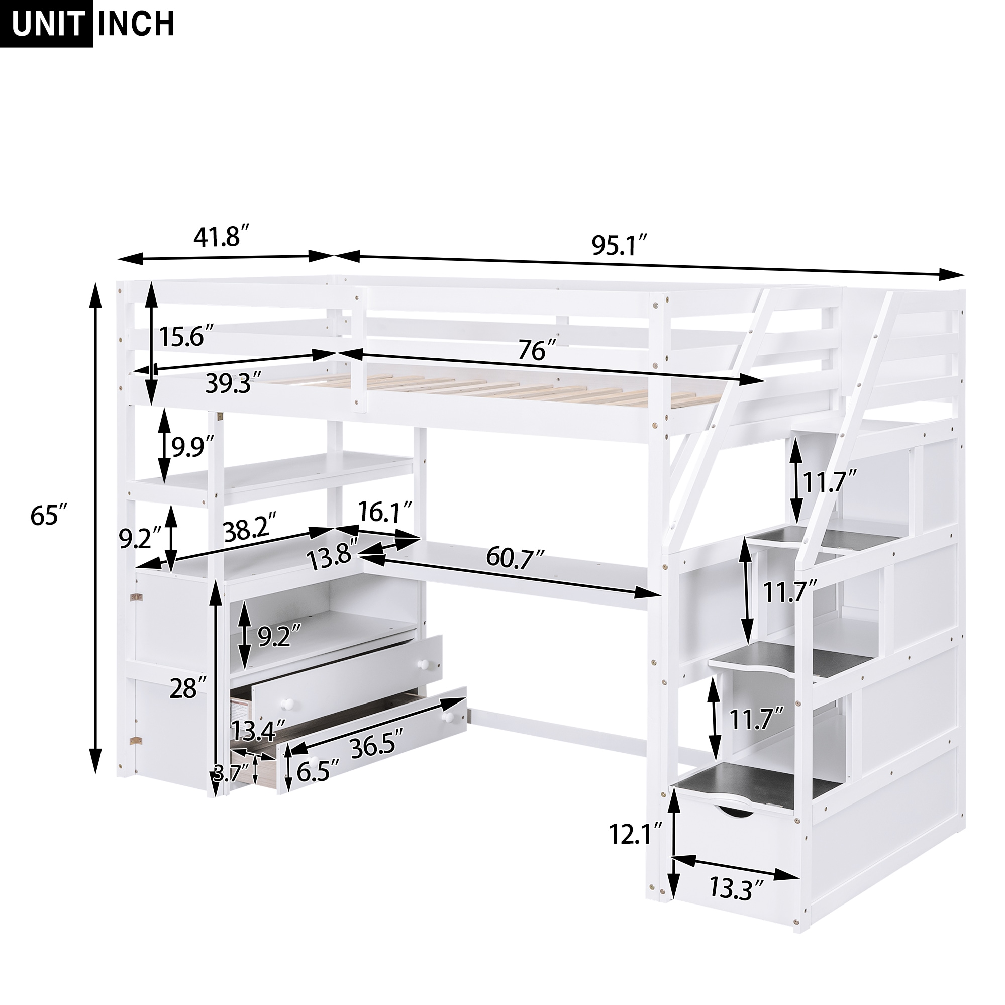 LOVMOR SF-M-GX000425AAK Bunk-Beds - View #5