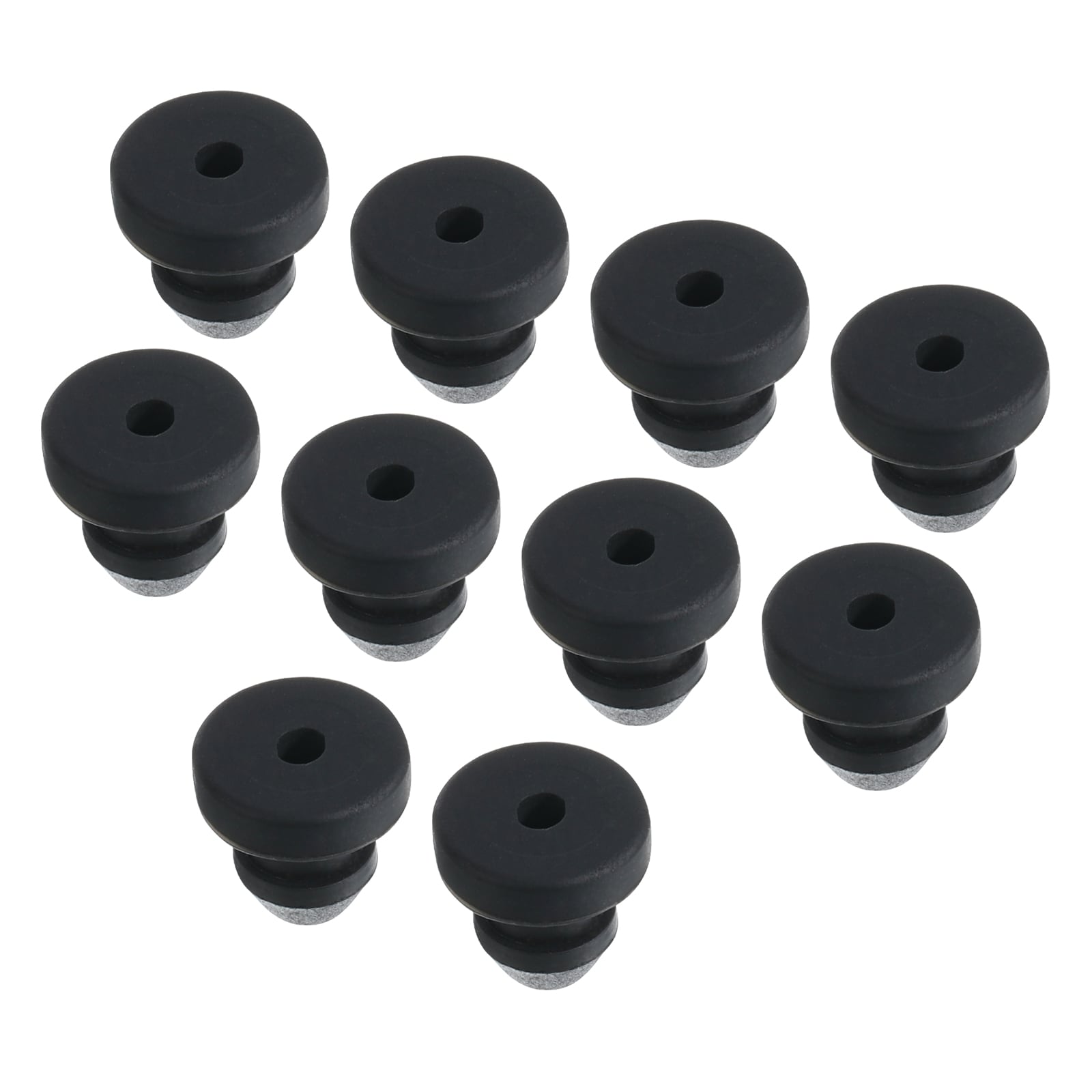 Unique Bargains 20pcs Snap Rubber Grommet Hole Plug Mount Dia 4.5mm ID 2mm H 8mm Seal Anti-Scratch for Electrical Box Cable Pipe Black #S26030600UX4195