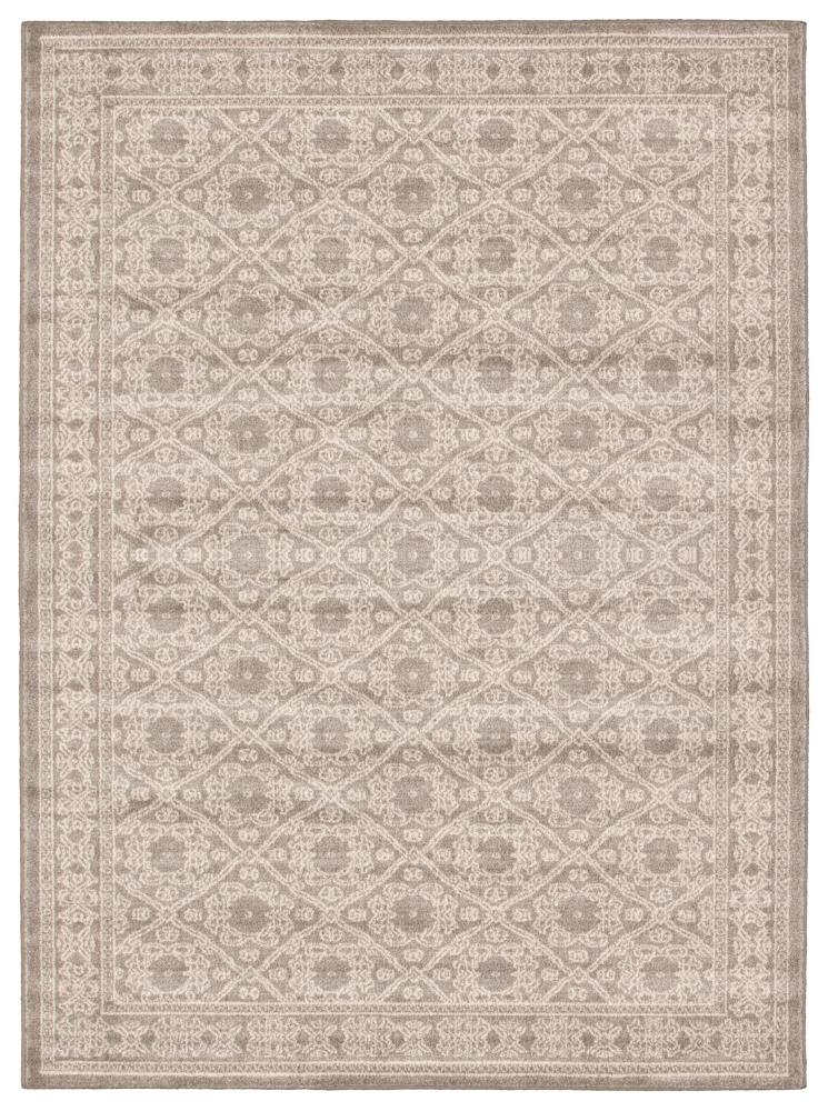ECARPETGALLERY 315072 Emma 7 x 10 (ft) Loomed Polypropylene Dark Gray Rectangular Indoor Bohemian/Eclectic Area rug
