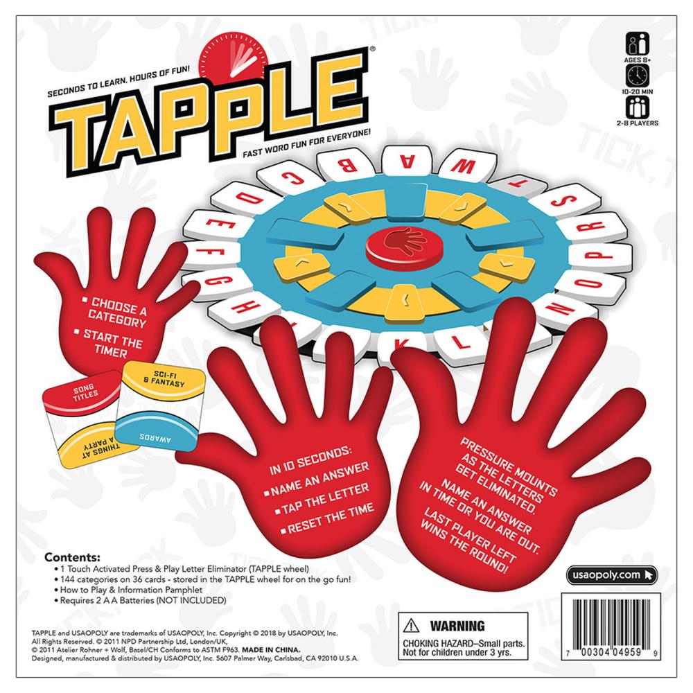 Tapple® - Fast Word Fun for the Whole Family! – The Op Games