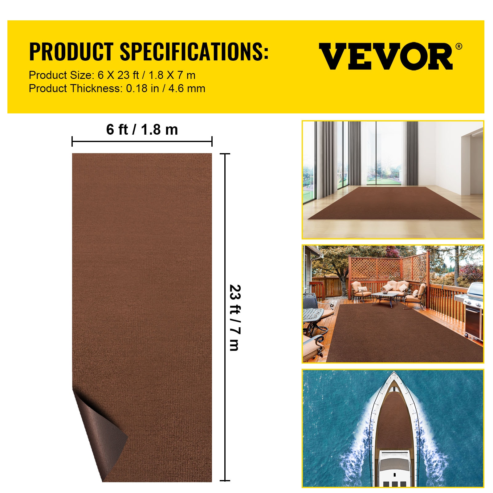 VEVOR JZXWDTSZ1.87M0XXWV0 Carpet-Panel - View #8