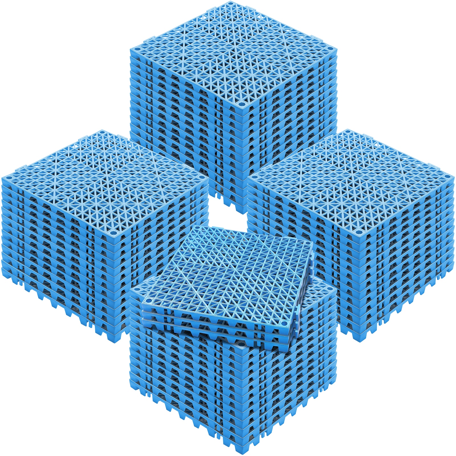 VEVOR SCHZXSJDD12103047V0 Interlocking Tile 55PCS Blue