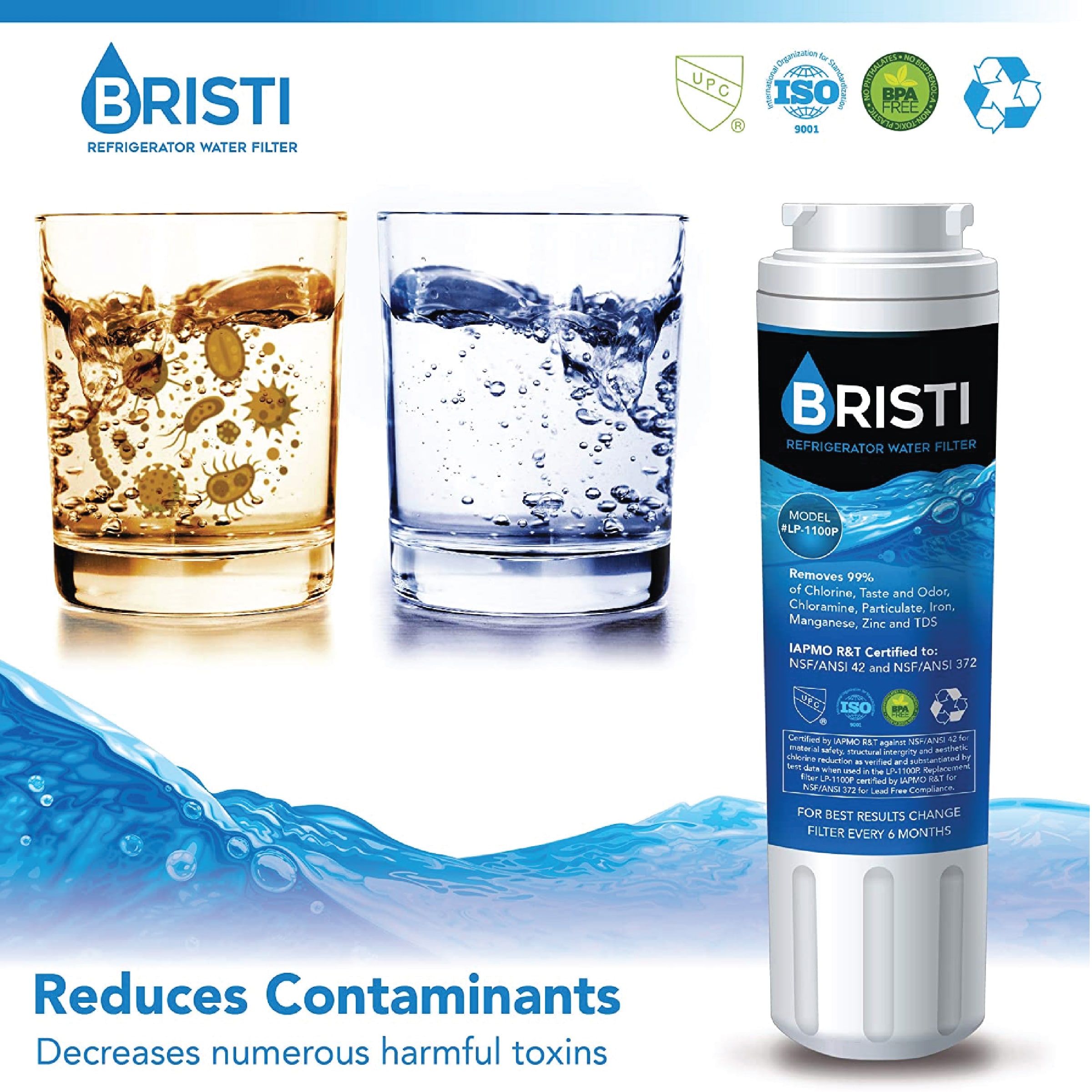 BRISTI LP400P-4PACK Refrigerator-Water-Filters - View #5